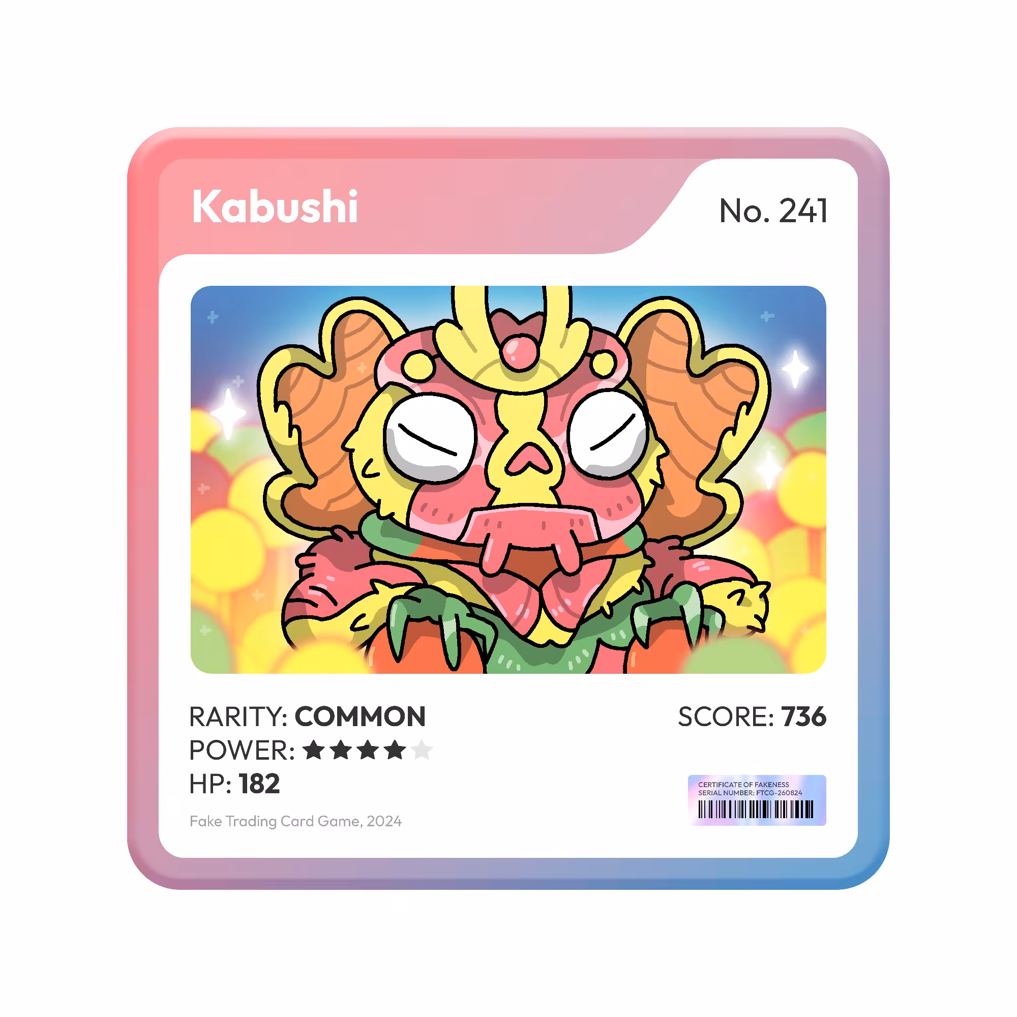 Fake Trading Card Game: Kabushi