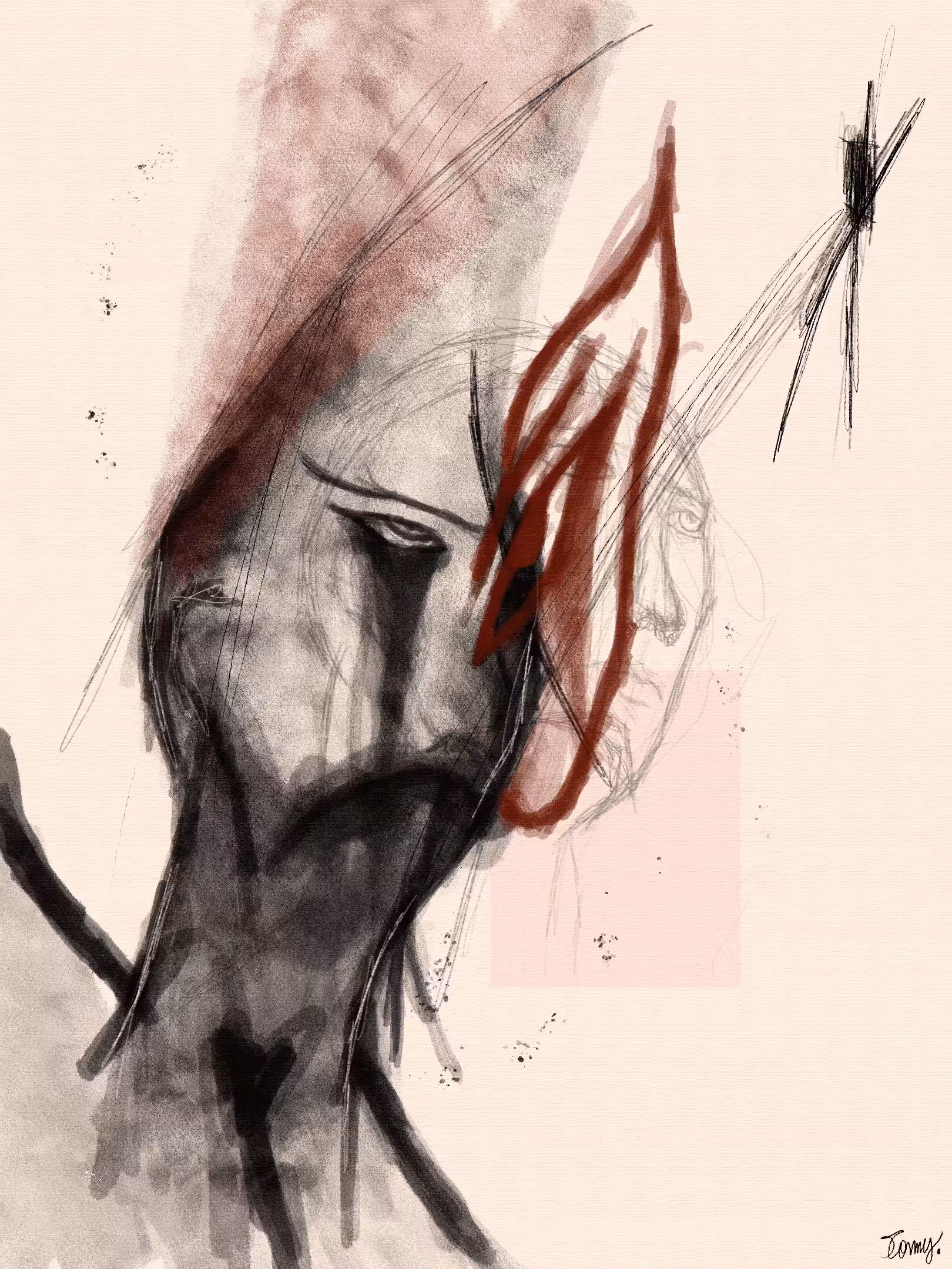 Fine line between hate and sadness.