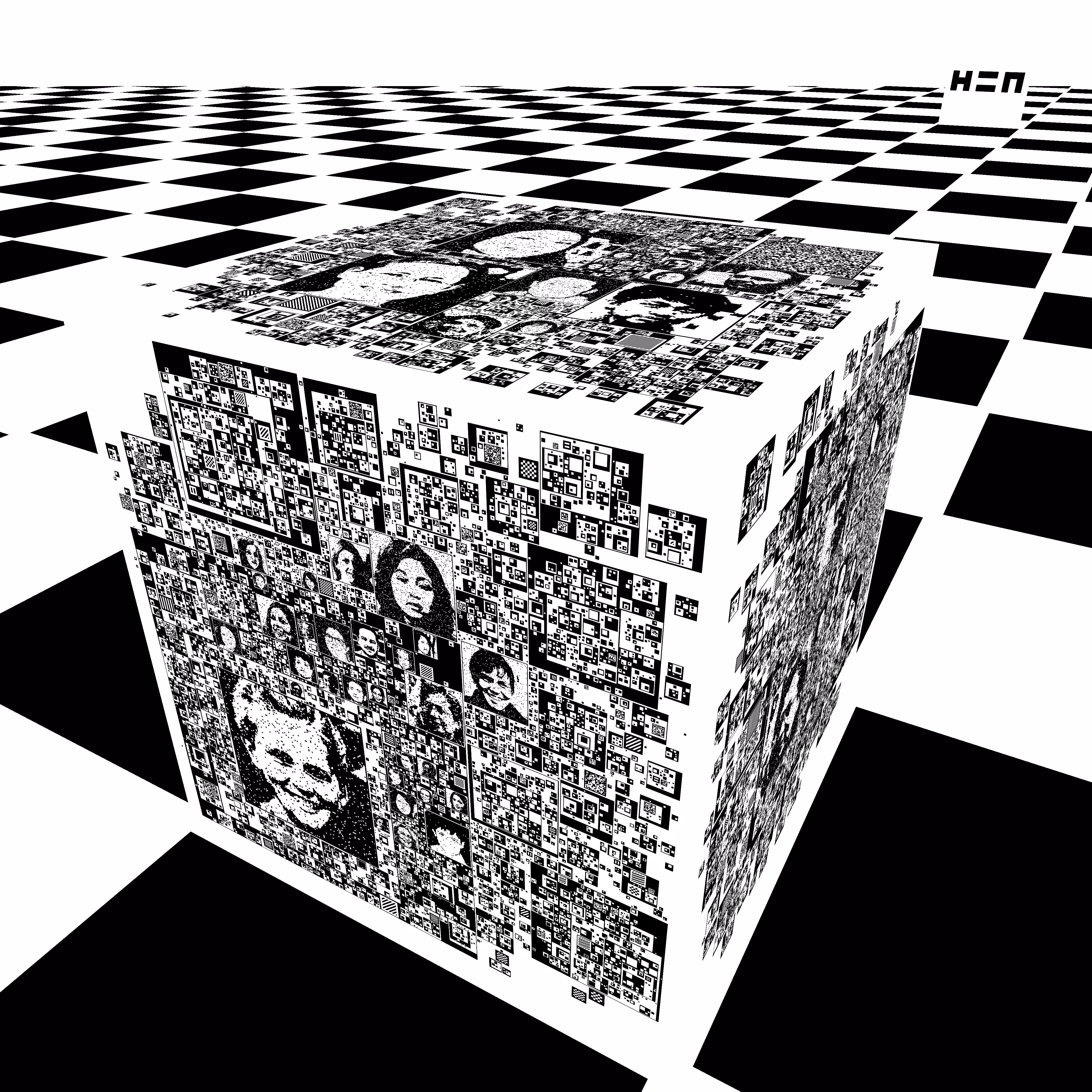 square haze white cube [support drop]
