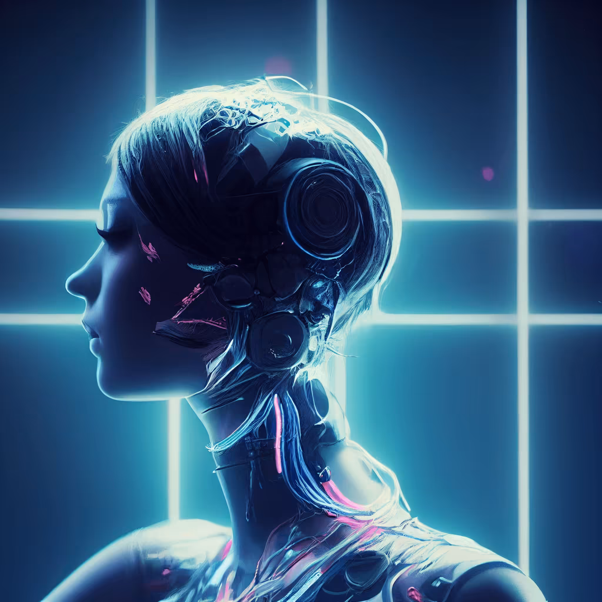 Blue neon