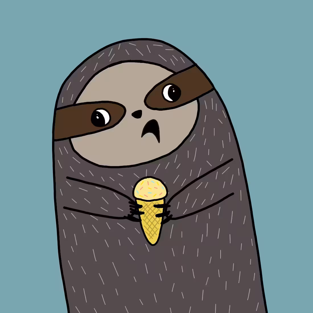 Finger Sloths: Brain freeze Sloth