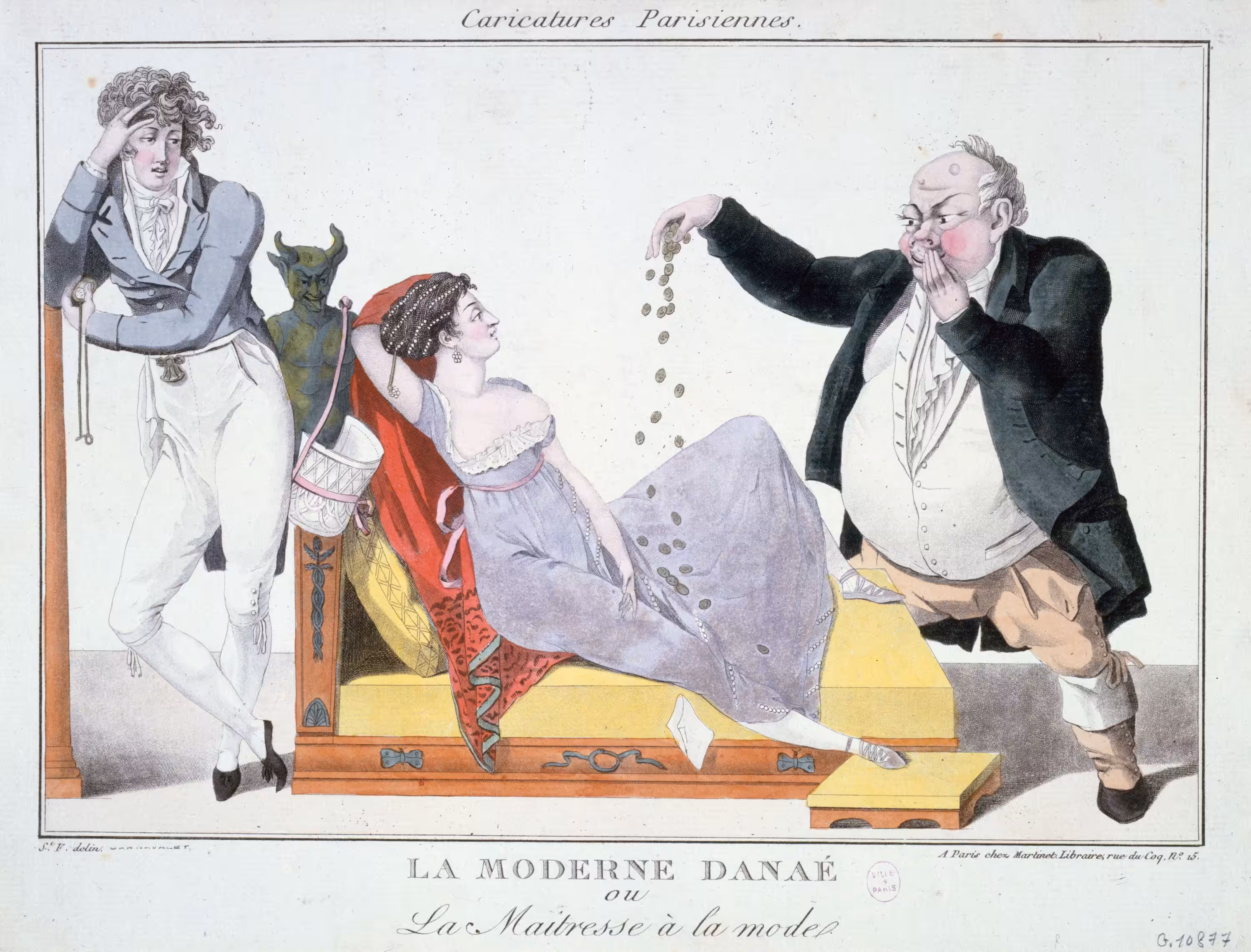 LA MODERNE DANAE (Titre inscrit (lettre))