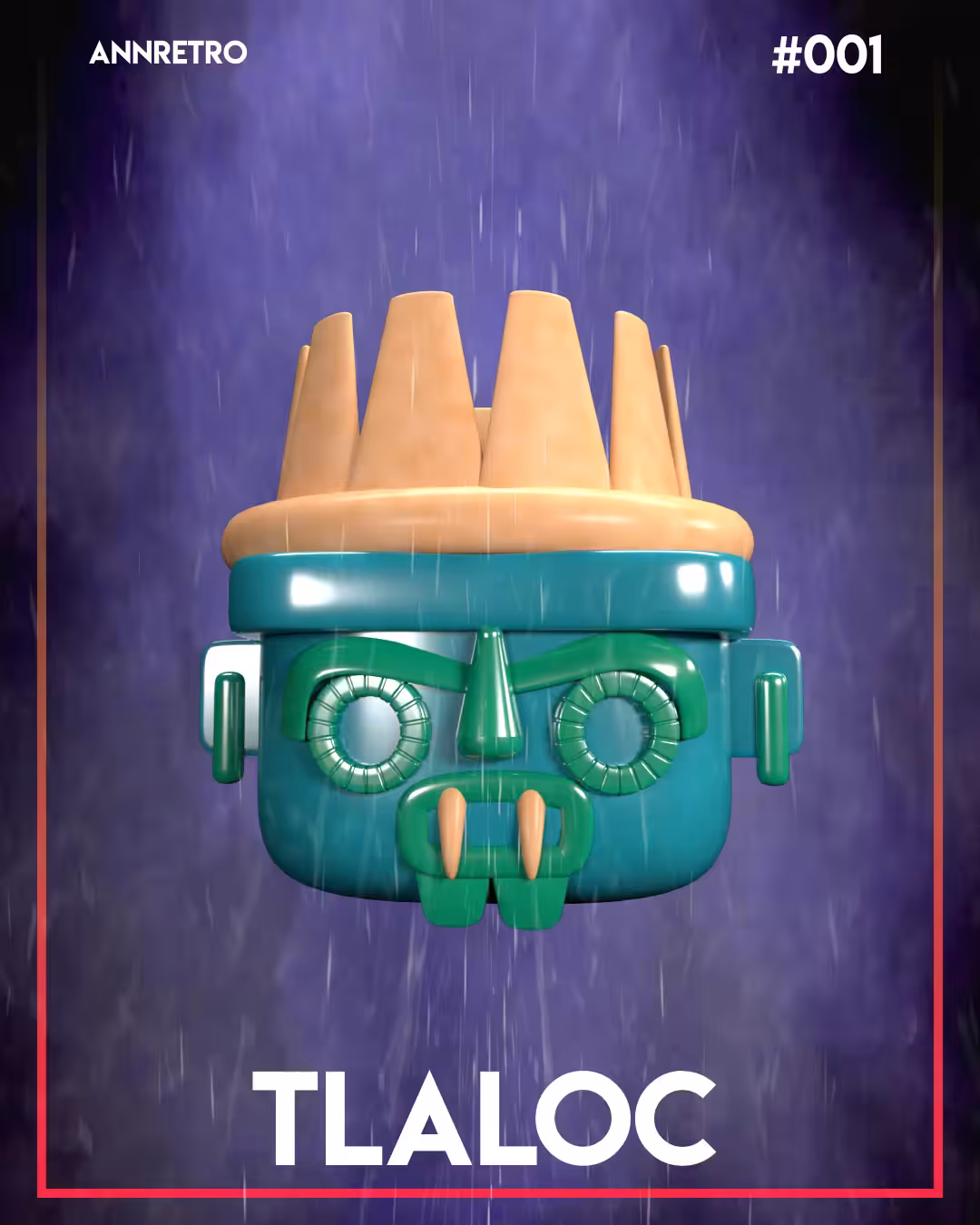 Tláloc Dios de la lluvia animación