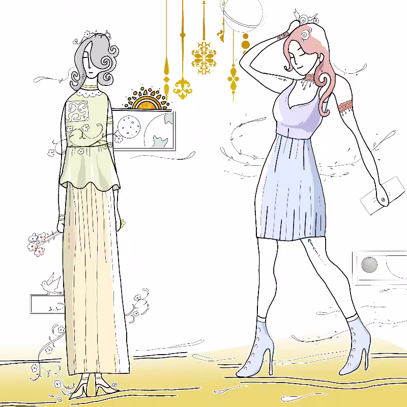 Tradition vs. Modernity among Female (II) #6
