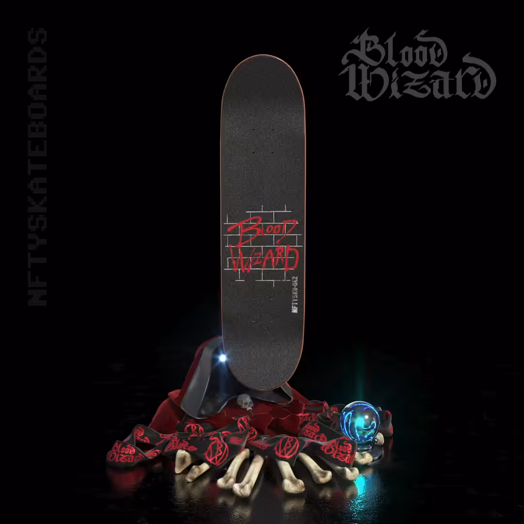 nftyskateboards NFT#042 - Blood Wizard "Chris Gregson"