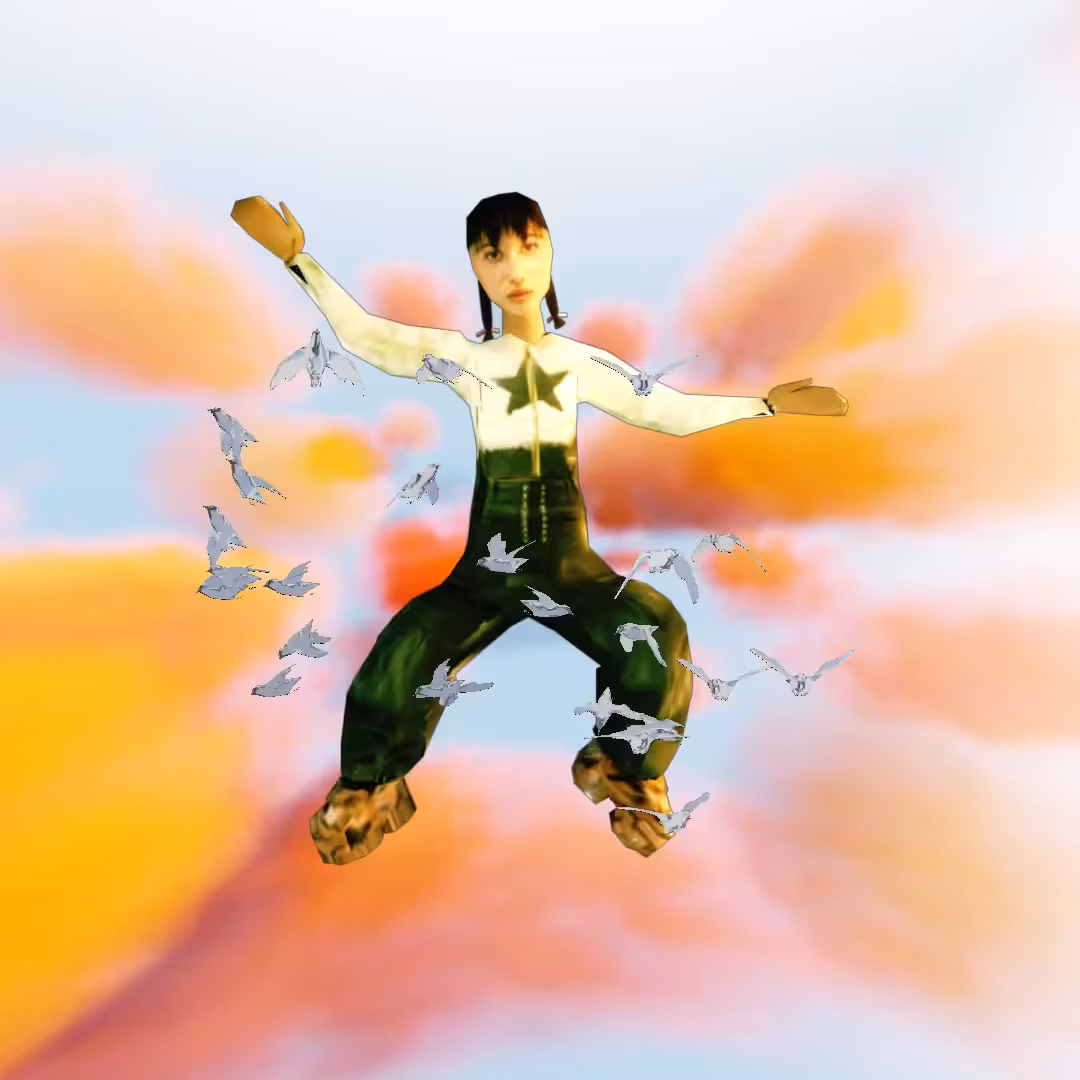 Cloud #17: The Warm Sky Star Character With the Seagulls.