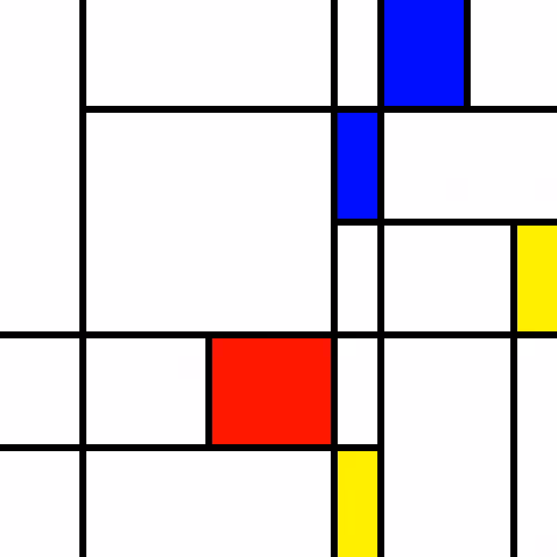 compositioninredblueandyellow.art, (NFT) #1