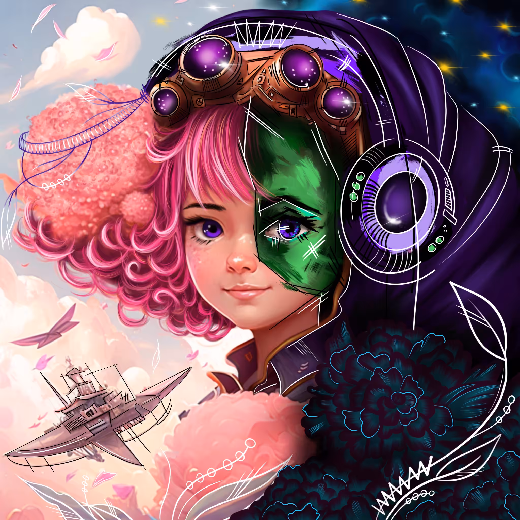 Girl of night & day