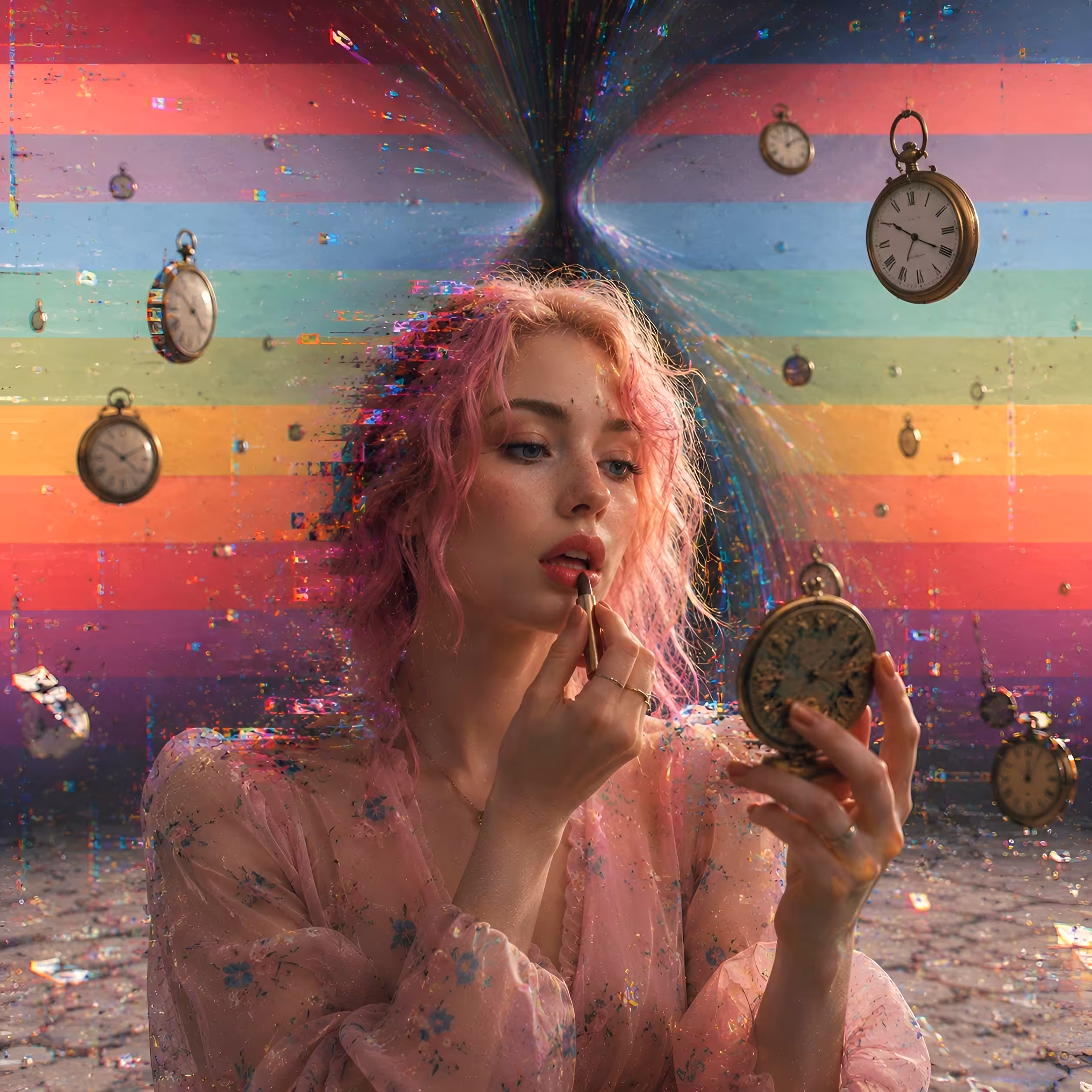 Distorted pink