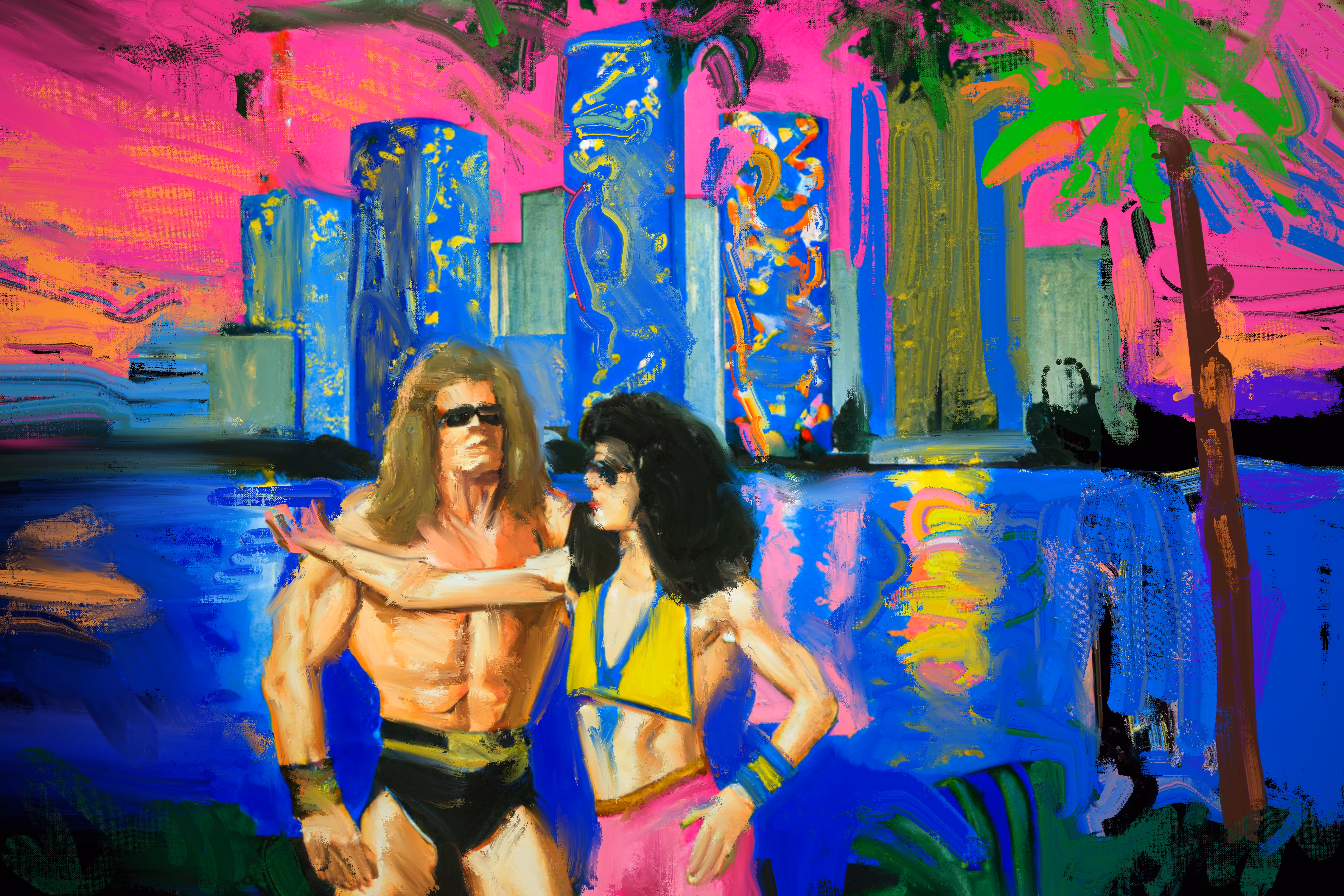 "Dusk Fitness Couple" - MIAMI