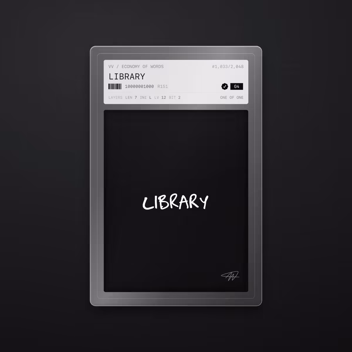LIBRARY · #1033