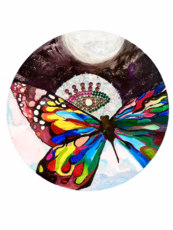 The butterfly's flight