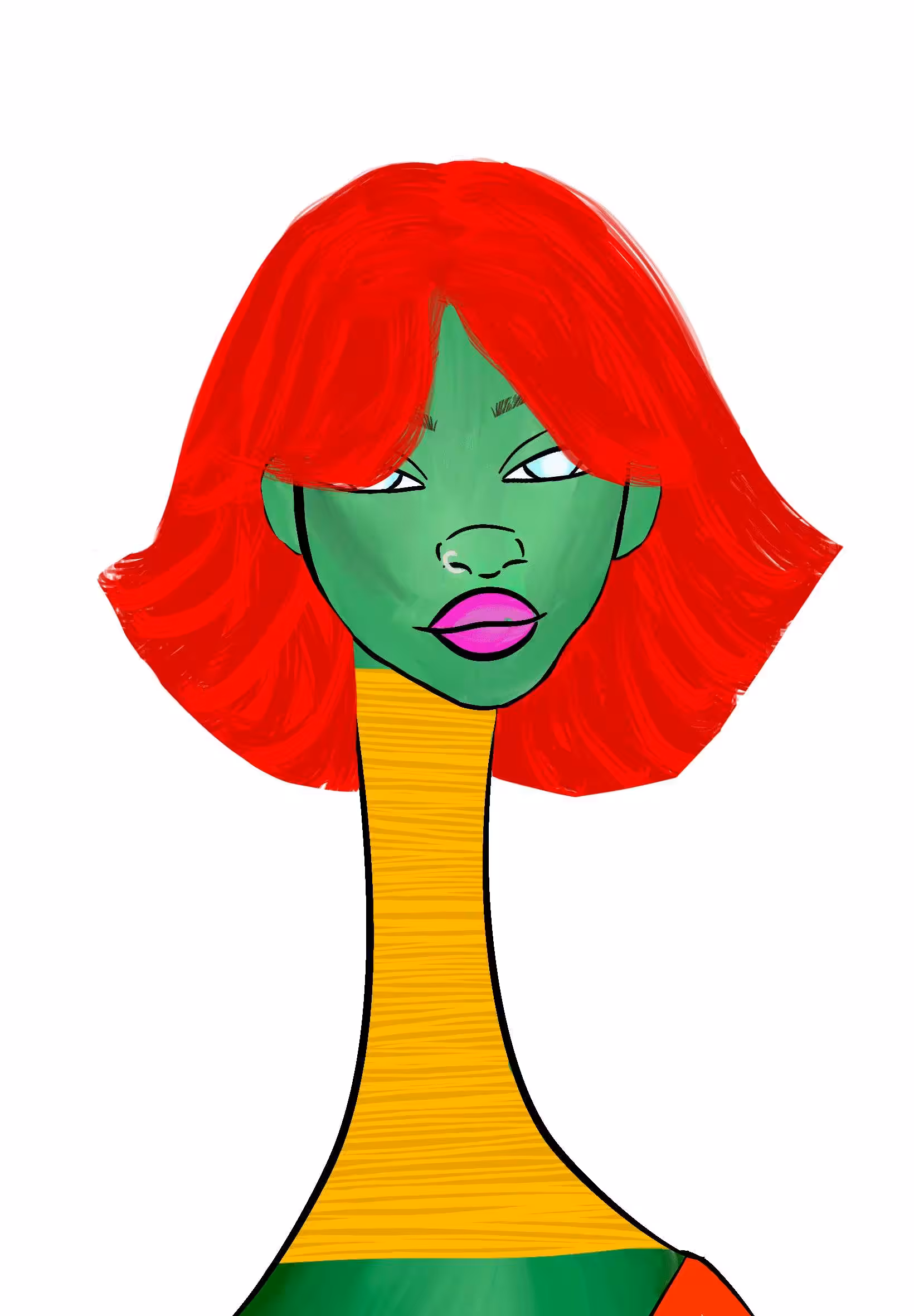 Long Neckie Ladies: Long Neckie Lady #3306