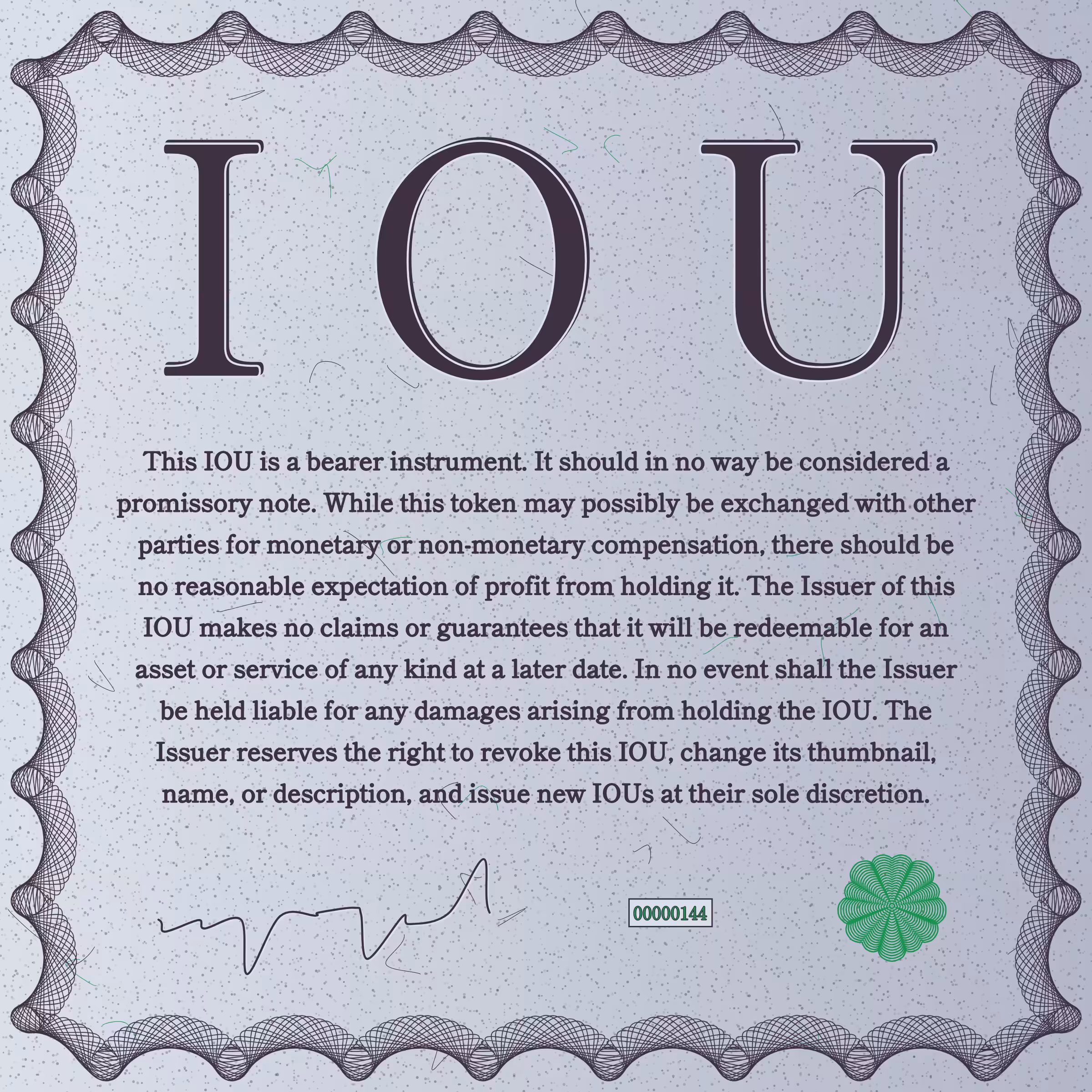 IOU #144