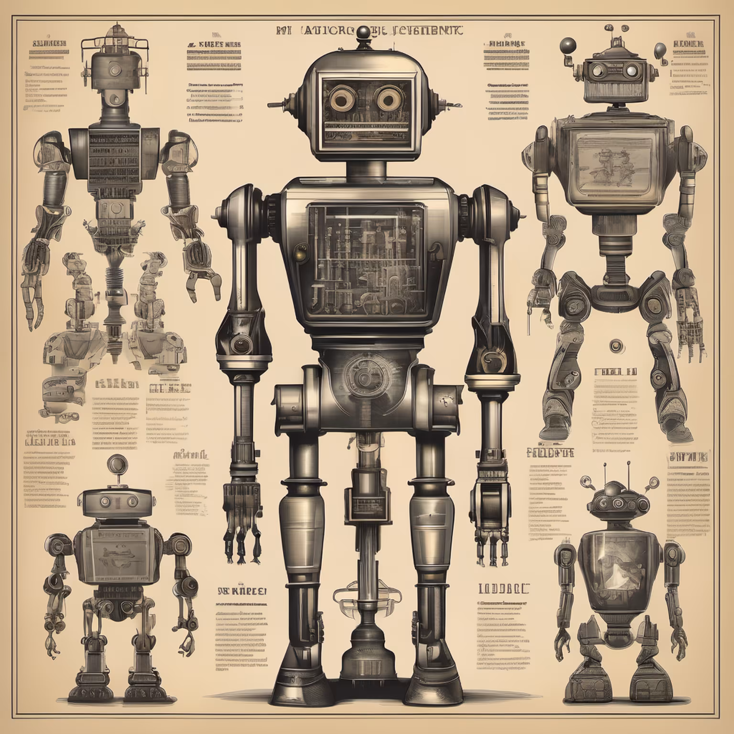 STUDIES ON ROBOTS - 19TH CENTURY #12