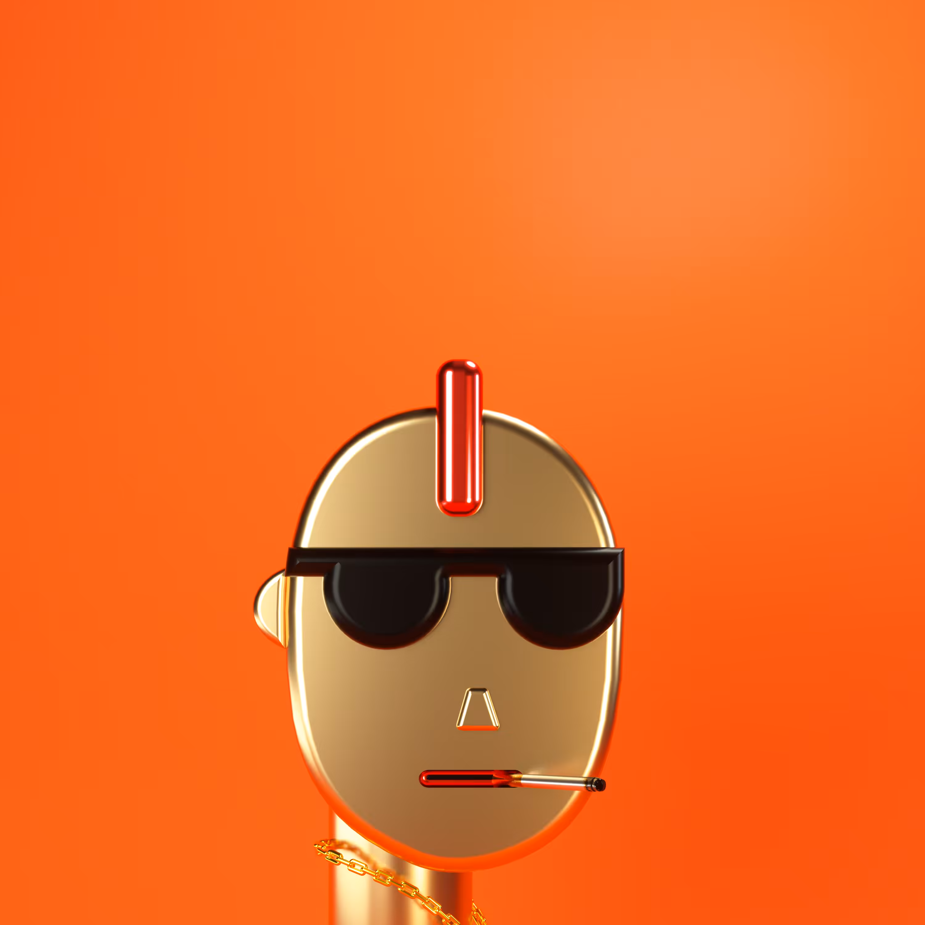 3D Chrome Punk Babies #037