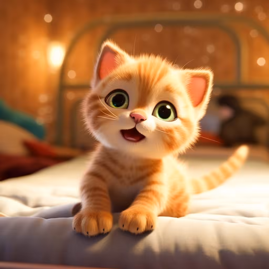Art: Cute kitten