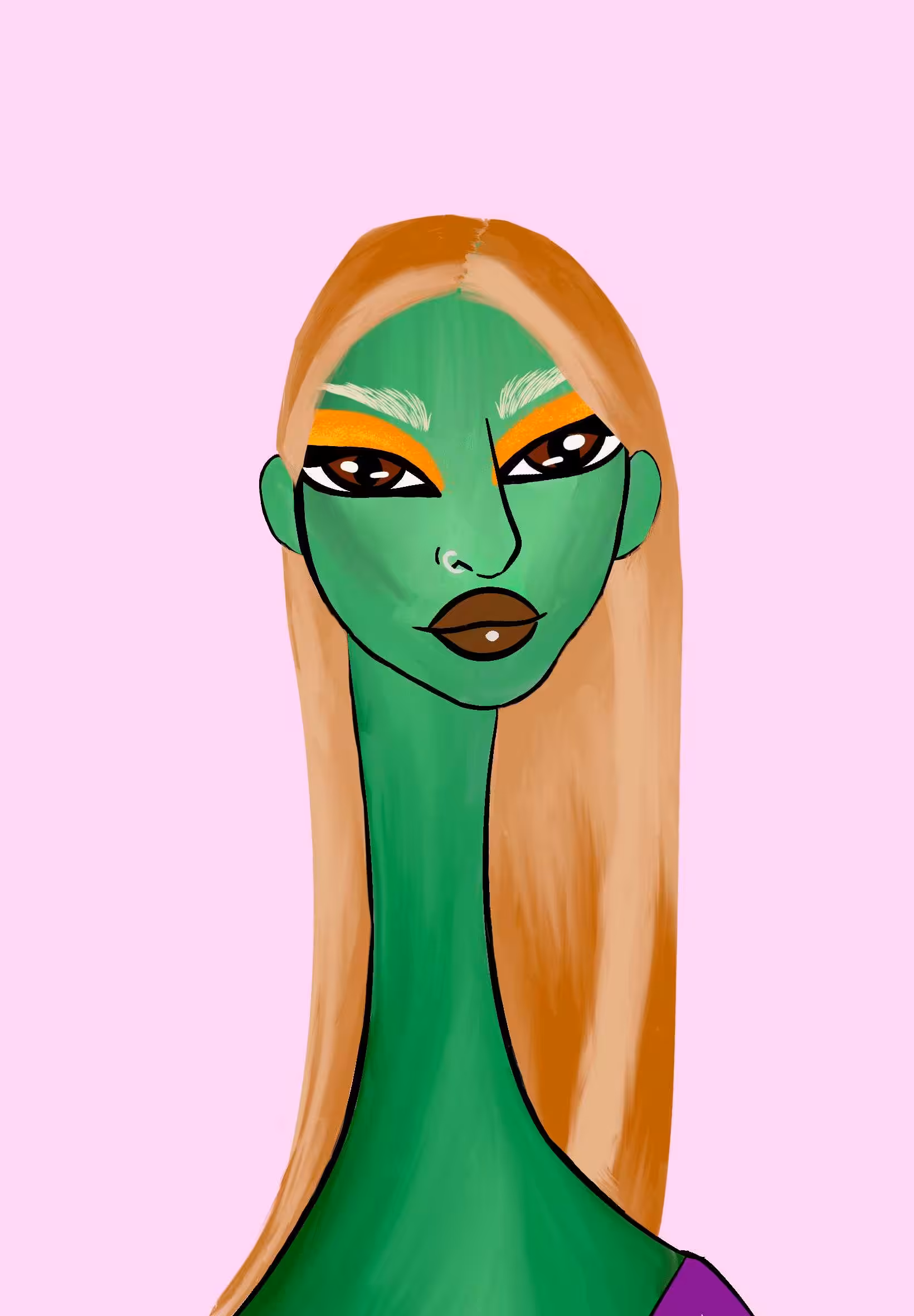 Long Neckie Lady #2221