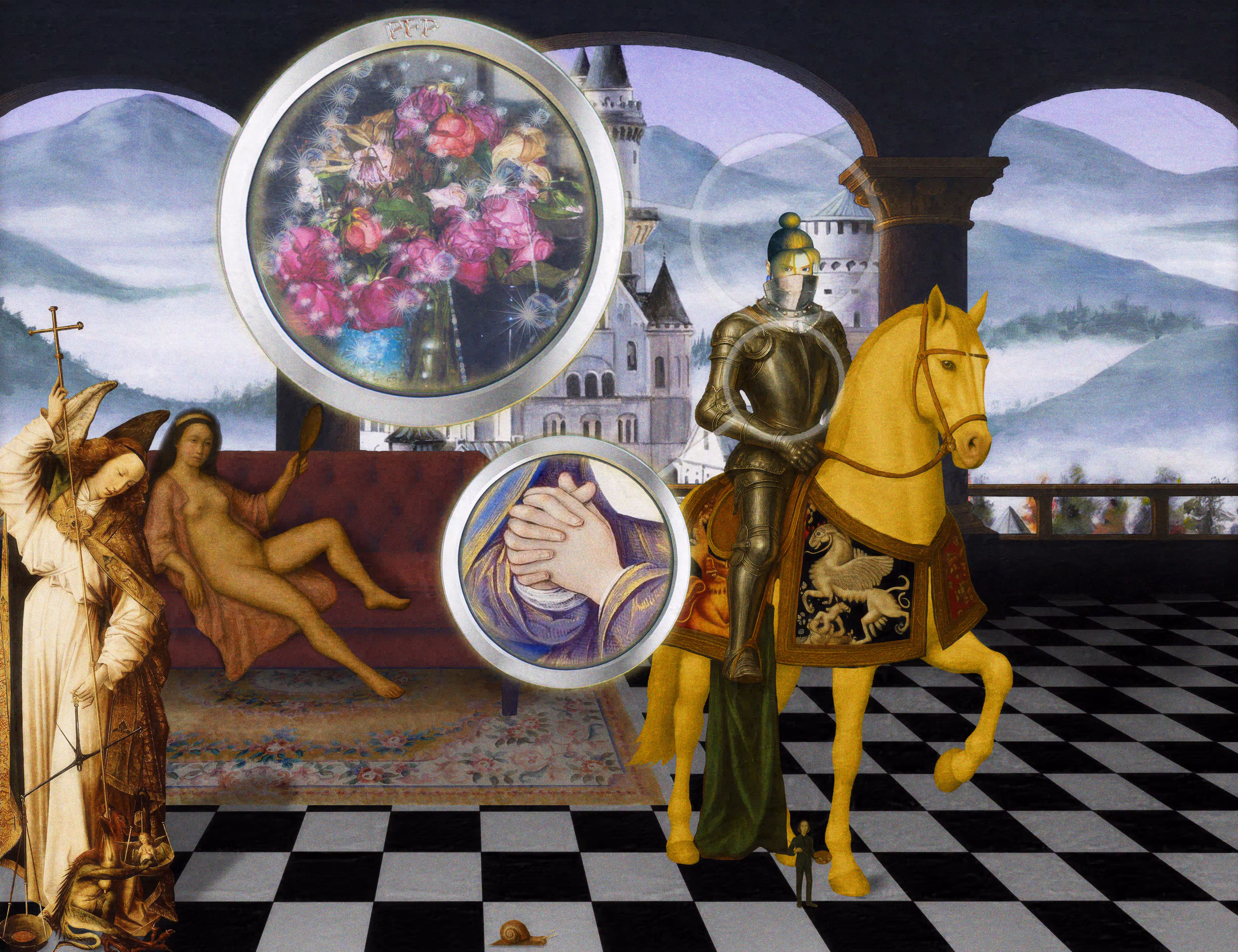 The Pilgrim’s Living Room Crucifixion; Mona Lisa Hyper-Gamble #124
