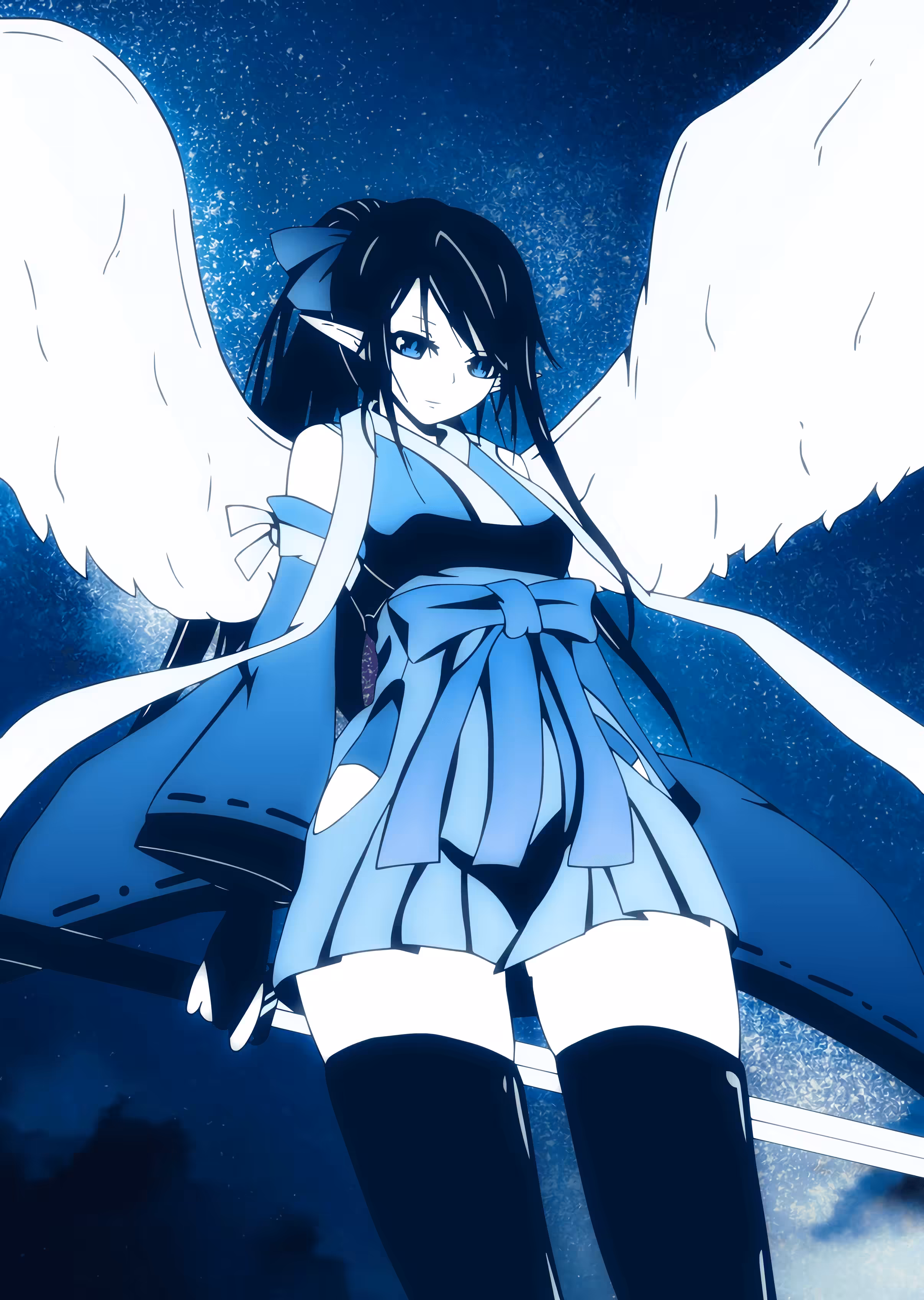 Monochrome Rainbow - Manga Illustrations: Rainbow - Outstretched wings