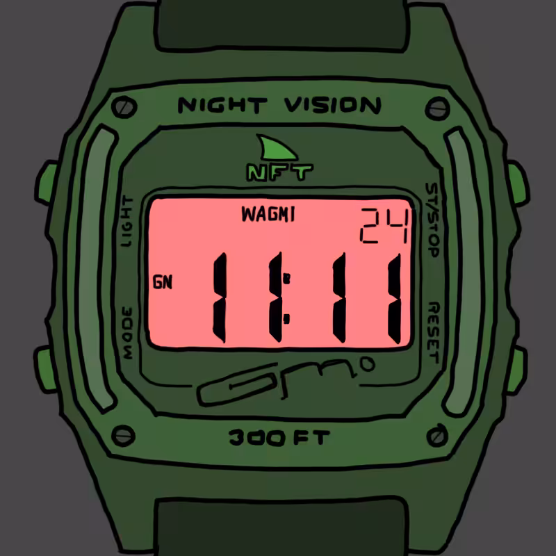 Make a Wish NFT Watch - Colorway #5 - Night Vision On