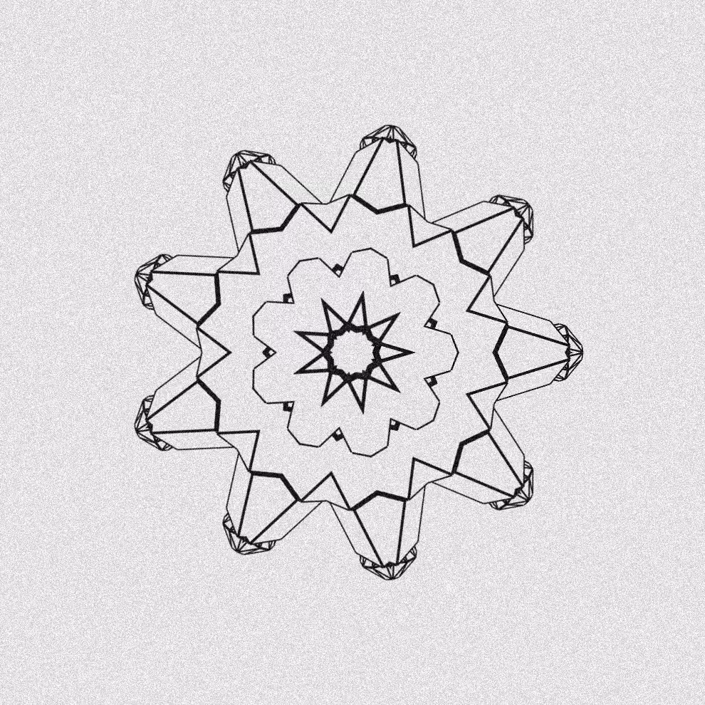 Monochrome Kaleido #122