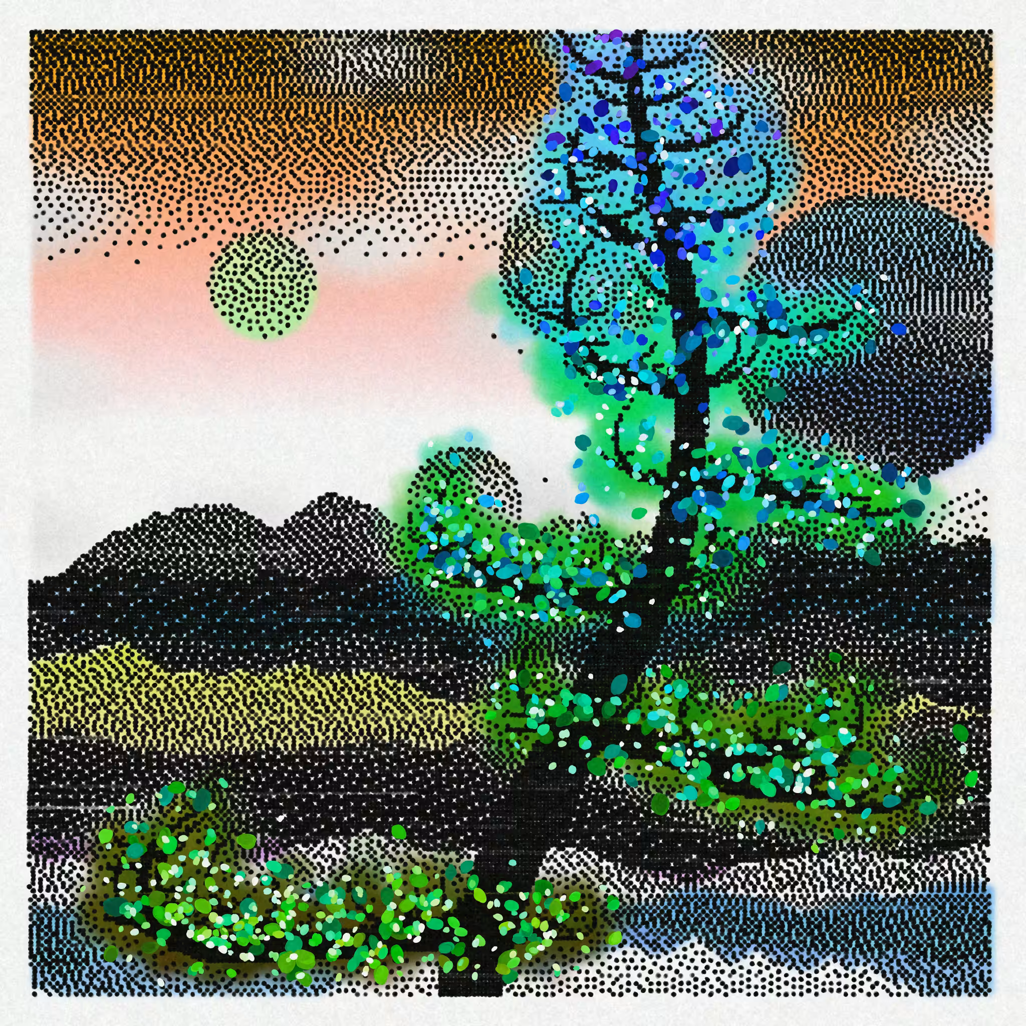 Dithered Branches #131