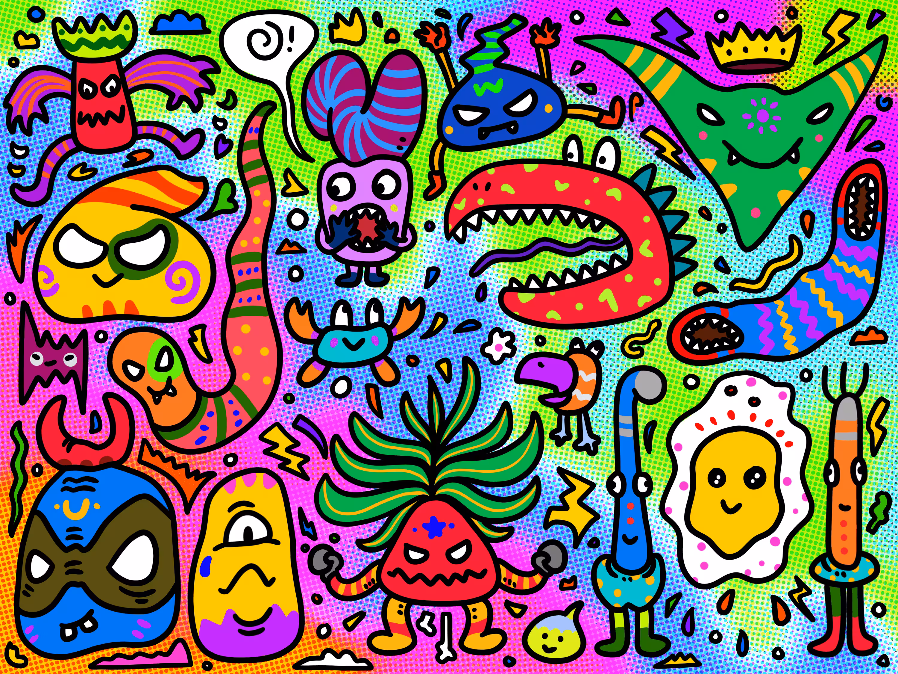 Doodle Monster Family 13