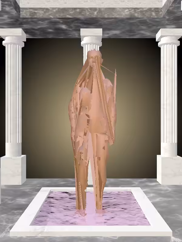 HeavenComputer: The Jumping Metallic Brick Woman #4313