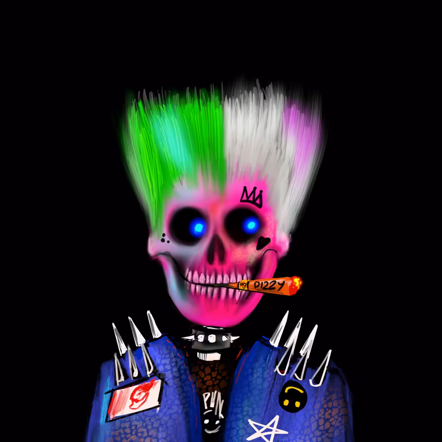 skull punk#102 Super star