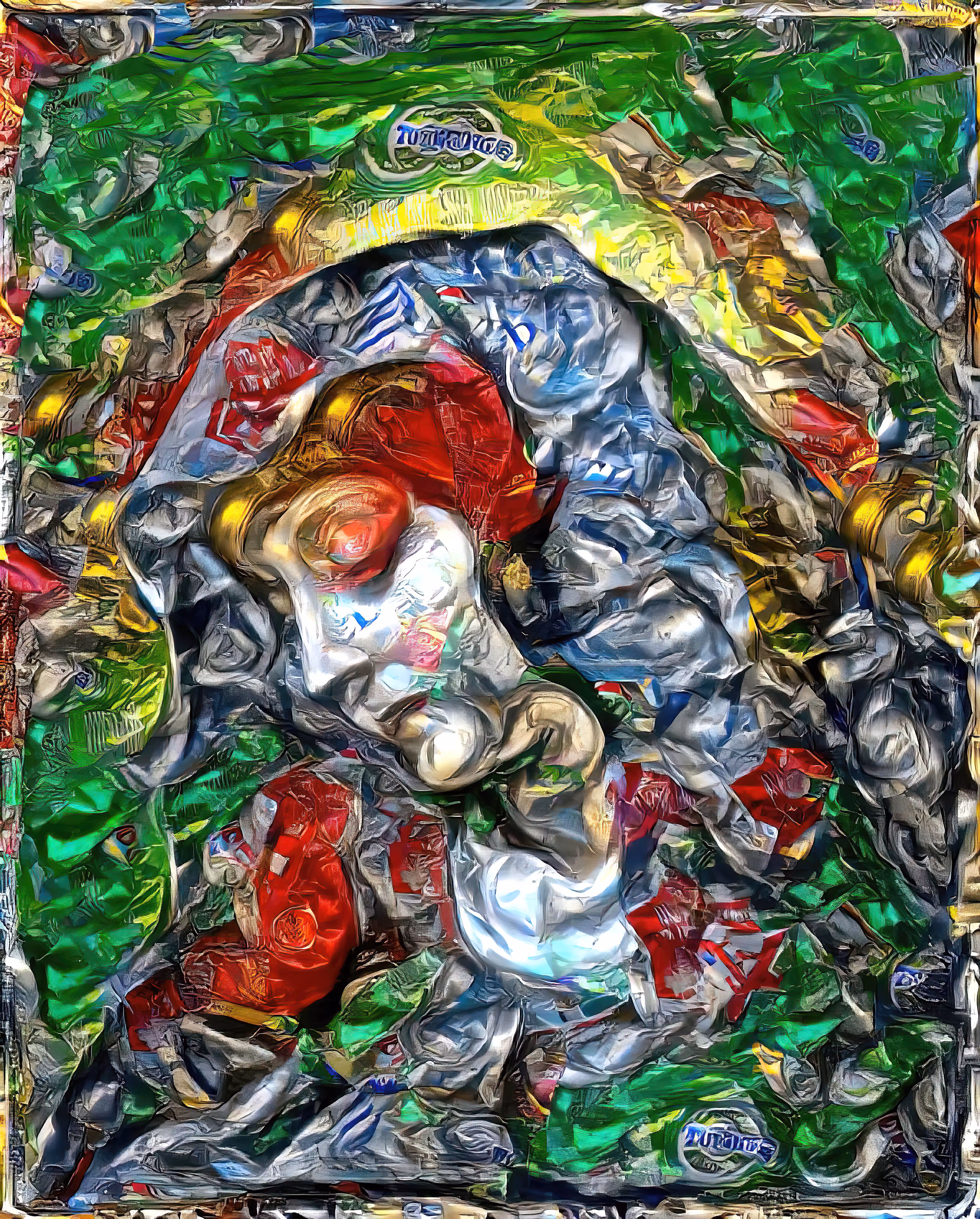 The Lady of the Crushed Soda Cans