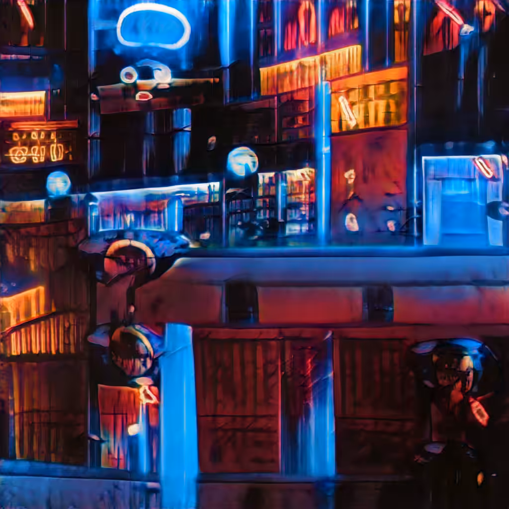 Aquarelle Neon Streets: III