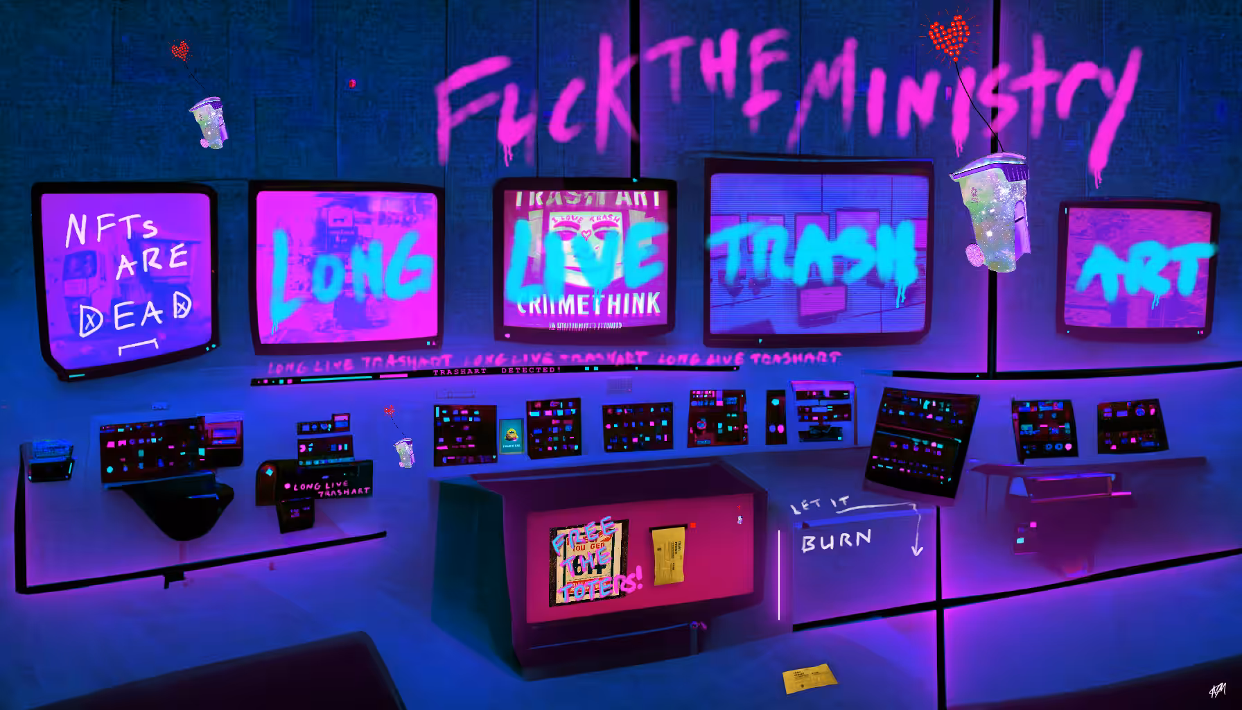MoDF Vandalized