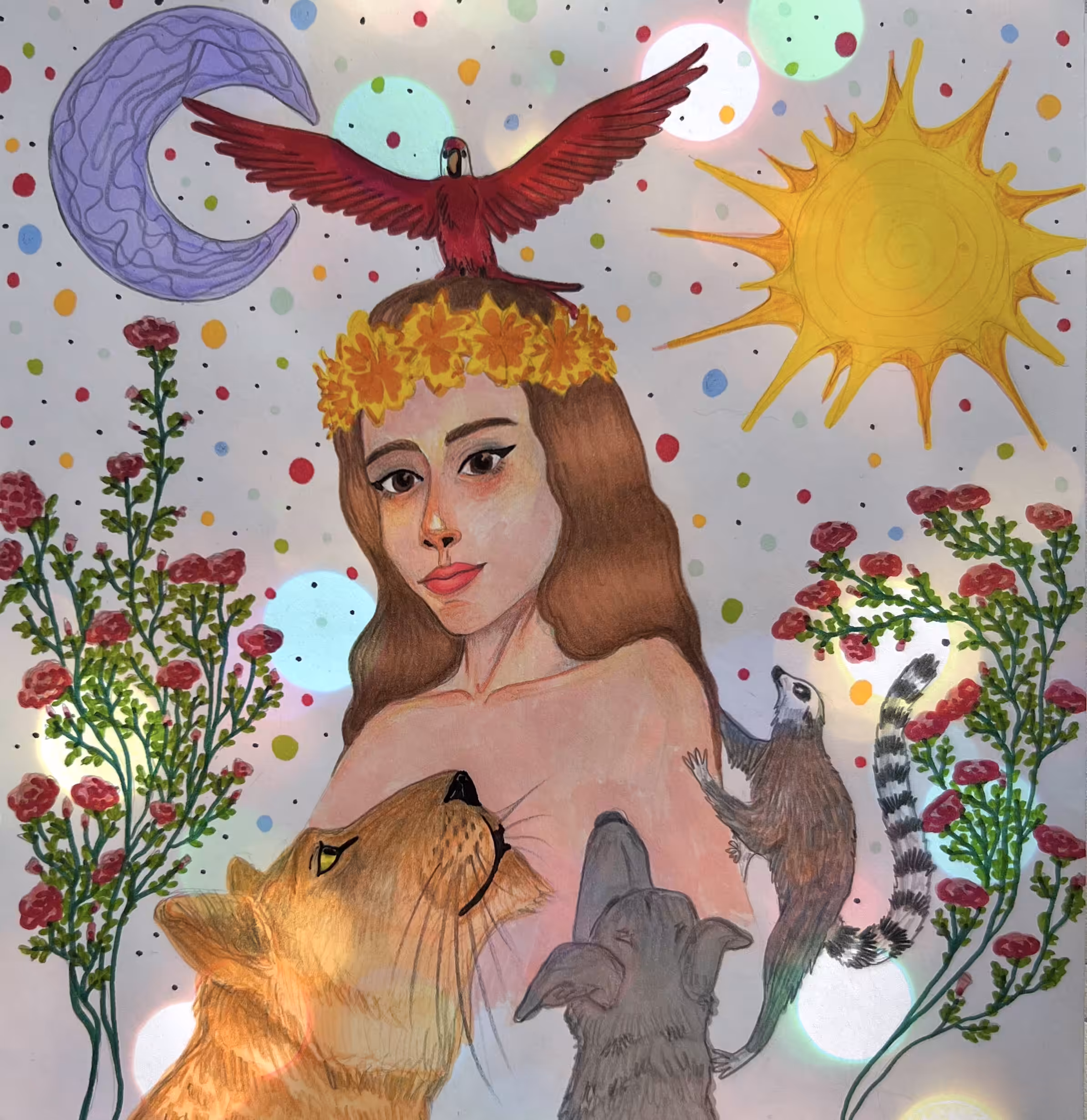 Happy Birthday, Raha✨🌸❤️🦜🌱💛🌷🌞💚🪺🌻🌘🌼🥀💖