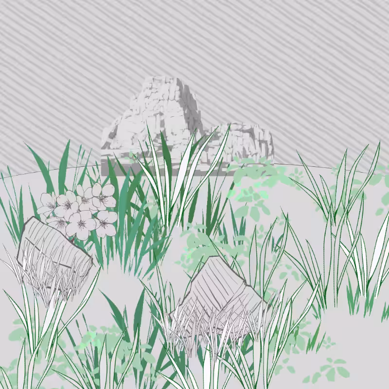Wild Grass and Rubble #40
