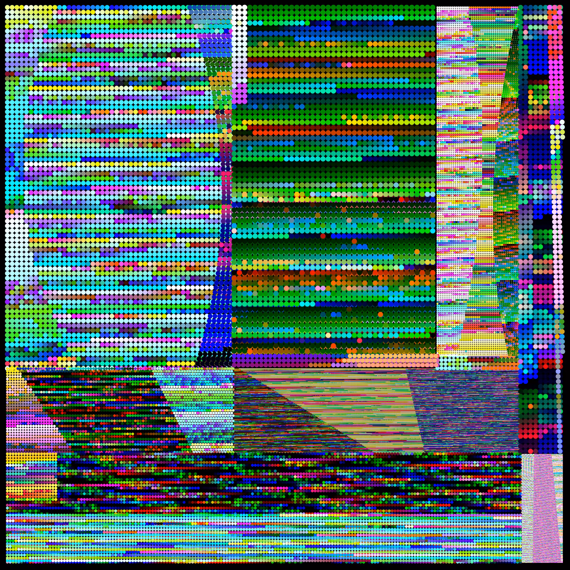 Subdivisions II: pixel forms #1
