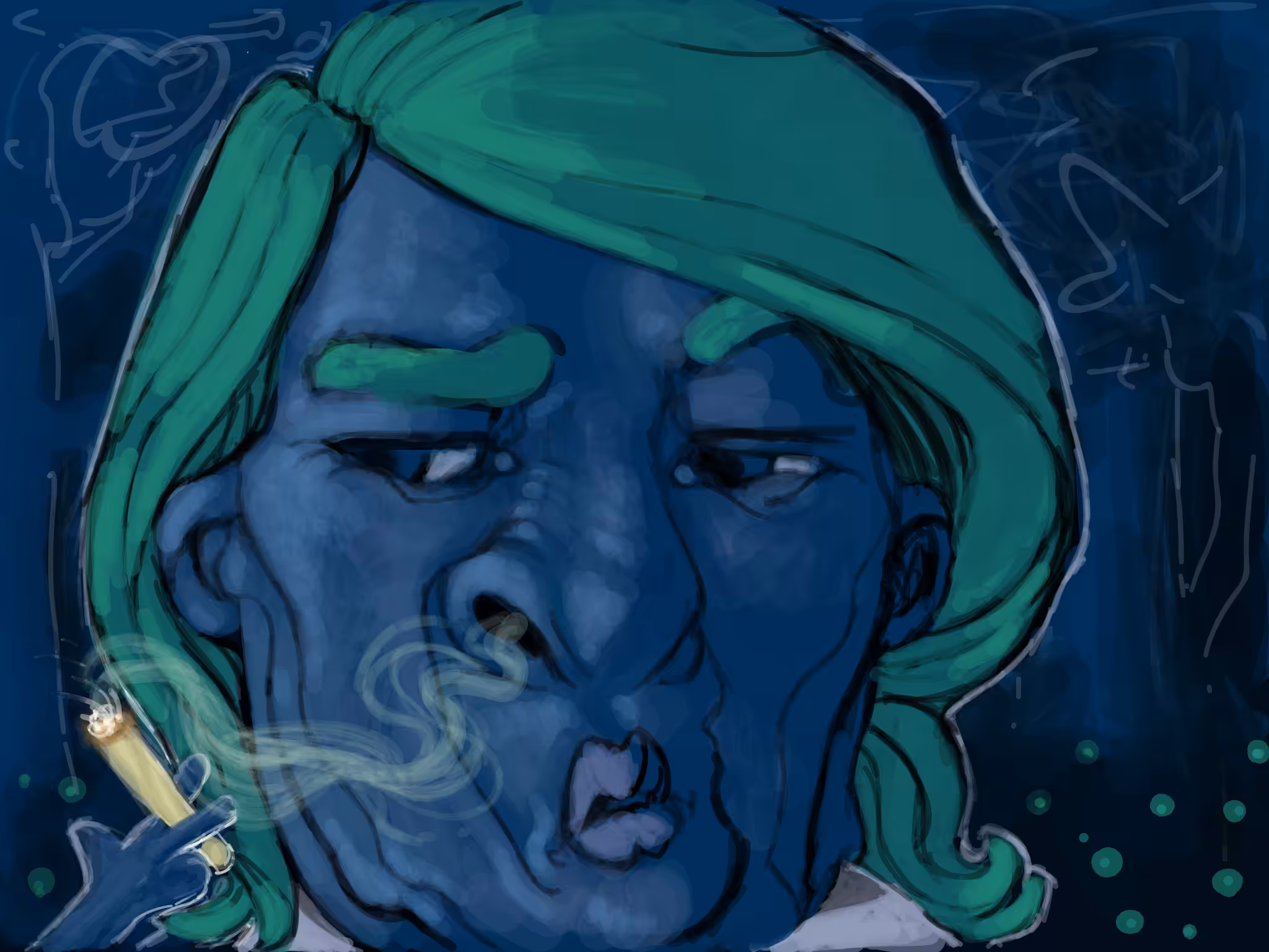 Blue Summer Fireflies