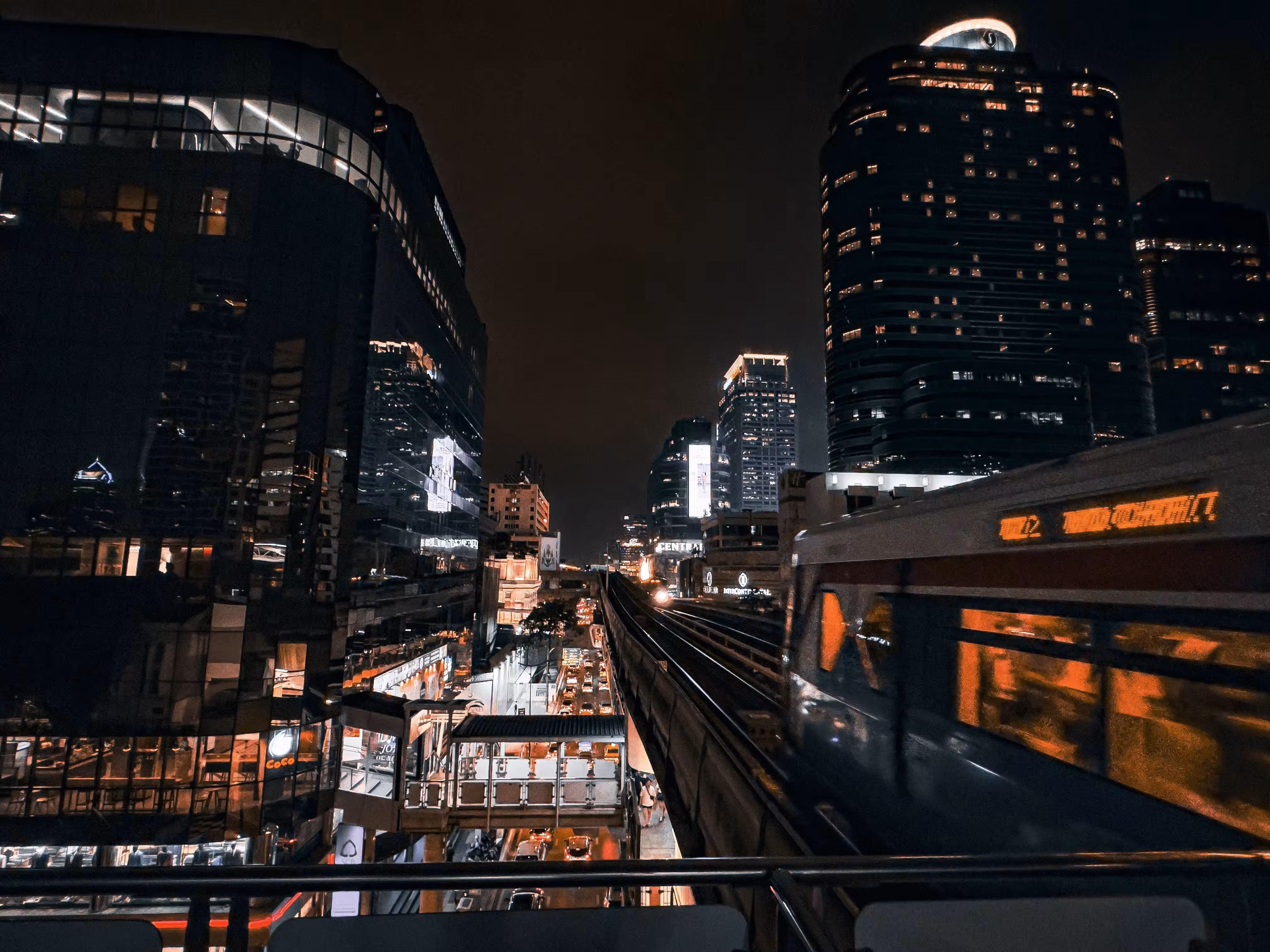 Streets of Bangkok - Skytrain Photobomb