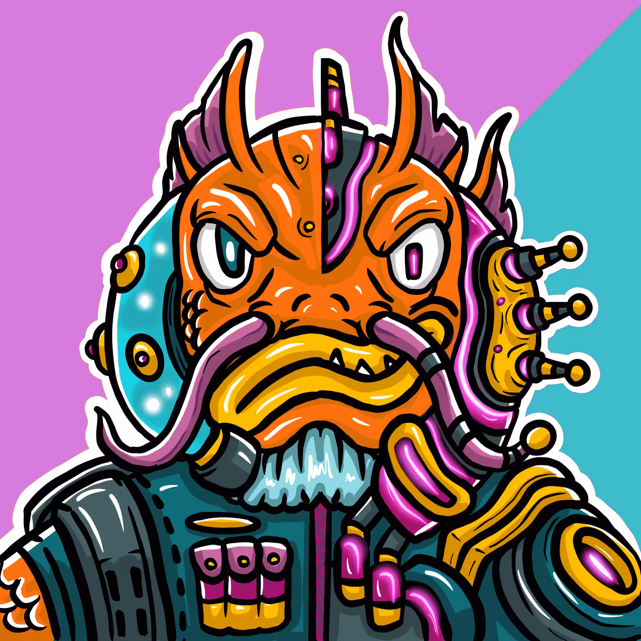 Mirror Zoo: Fish / Scientist (rare)