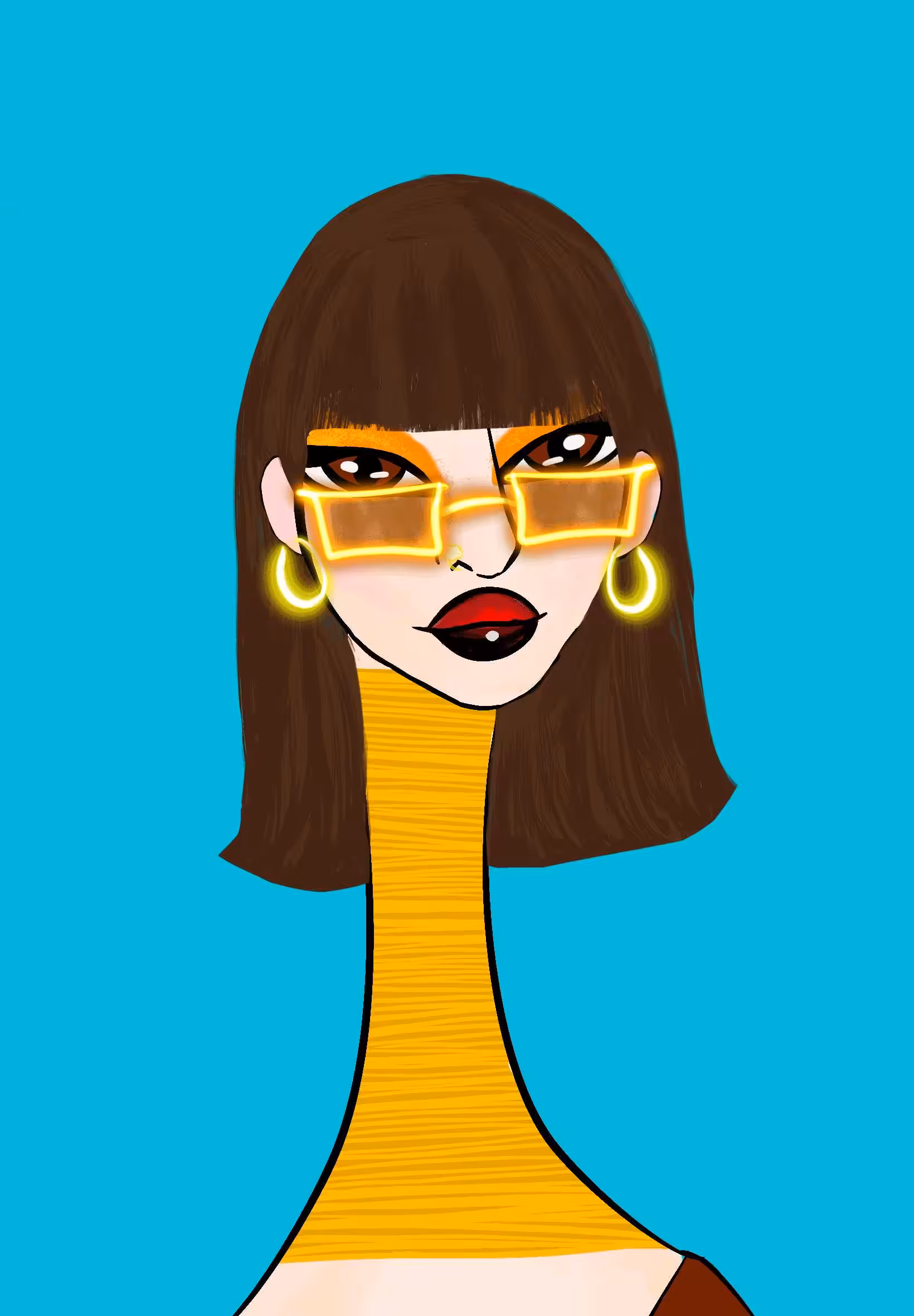 Long Neckie Lady #241