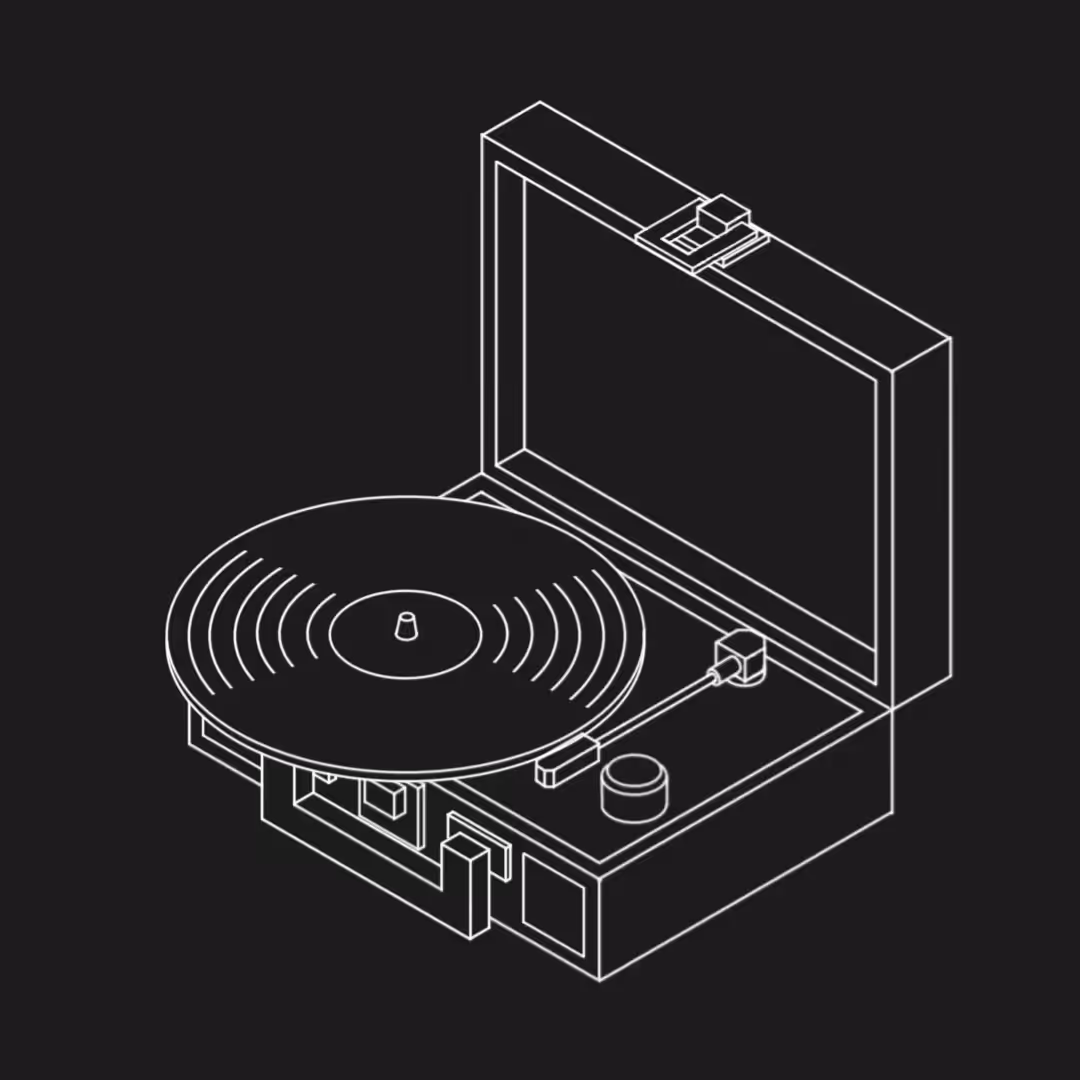 Vintage Vinyl Player 