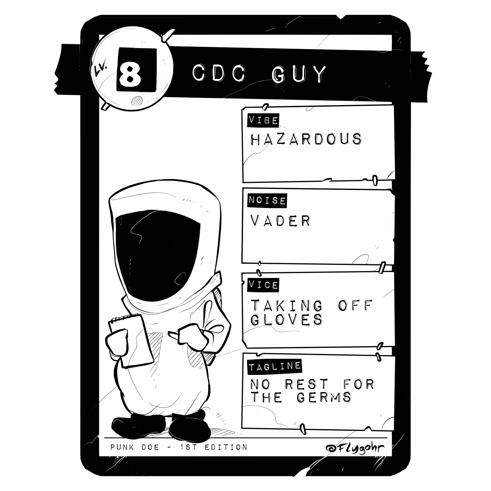 CDC GUY | Original Villain Card | 1st ED.