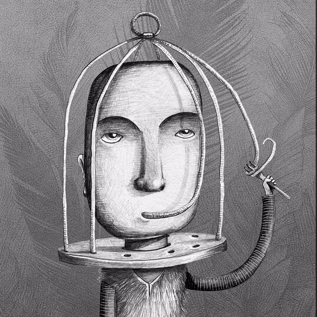 BIRD CAGE grayscale