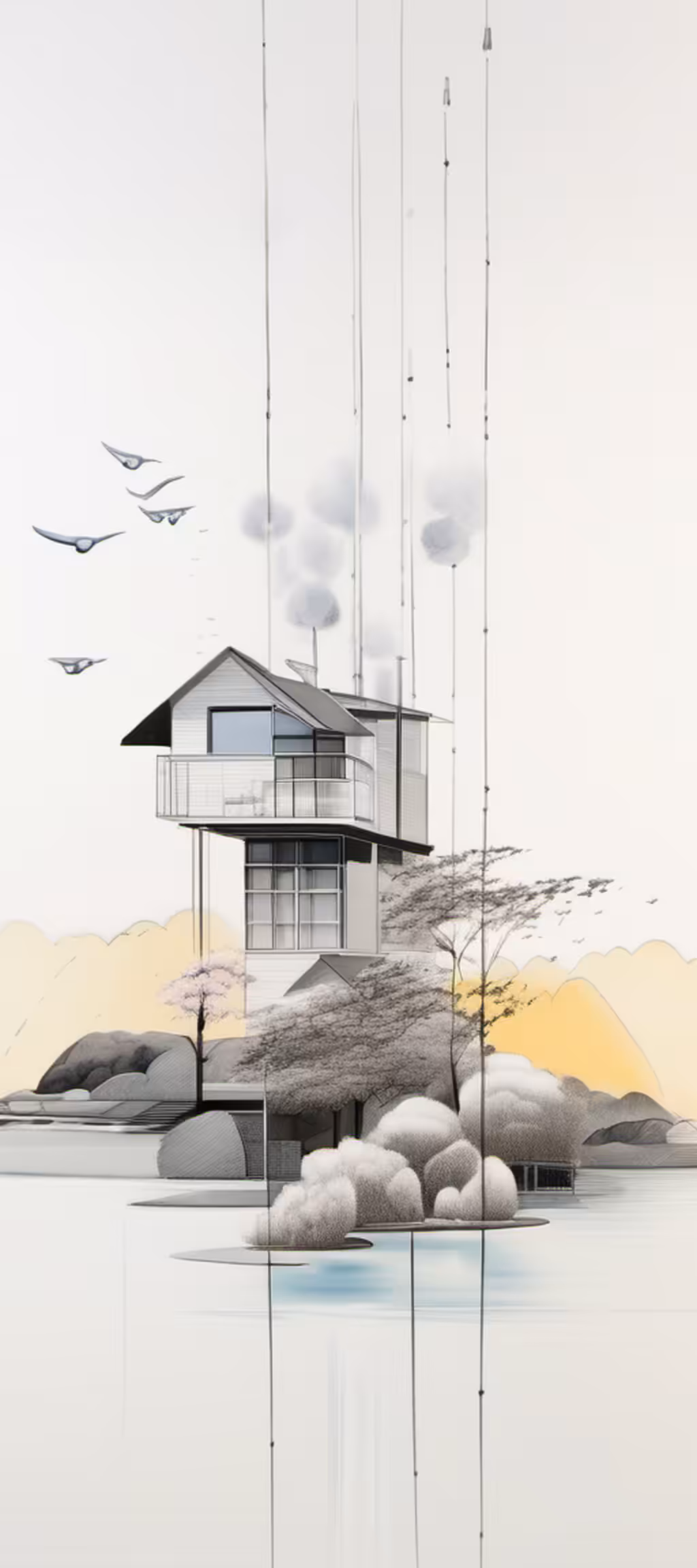 Tall Houses + Trees #40
