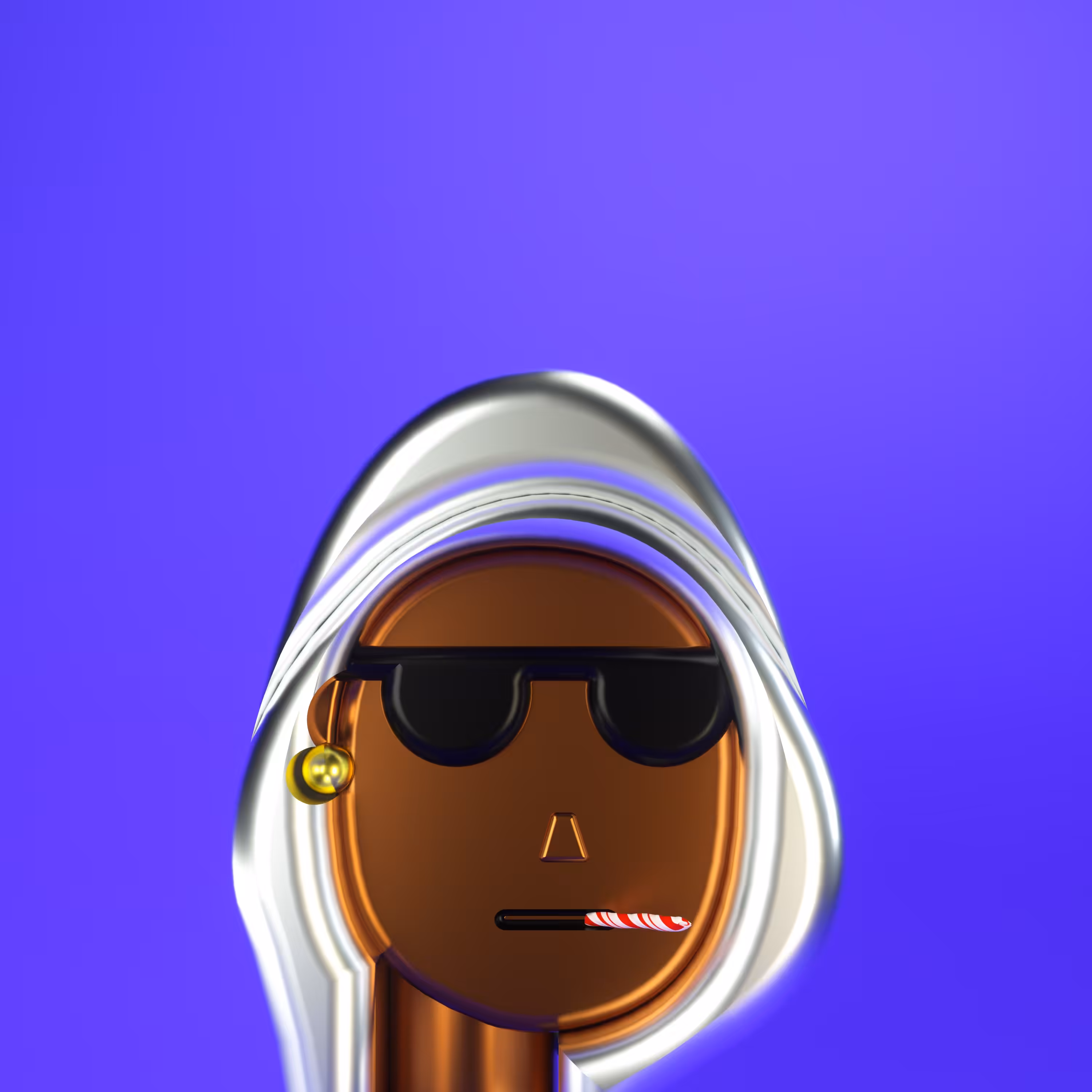 3D Chrome Punk Babies #003