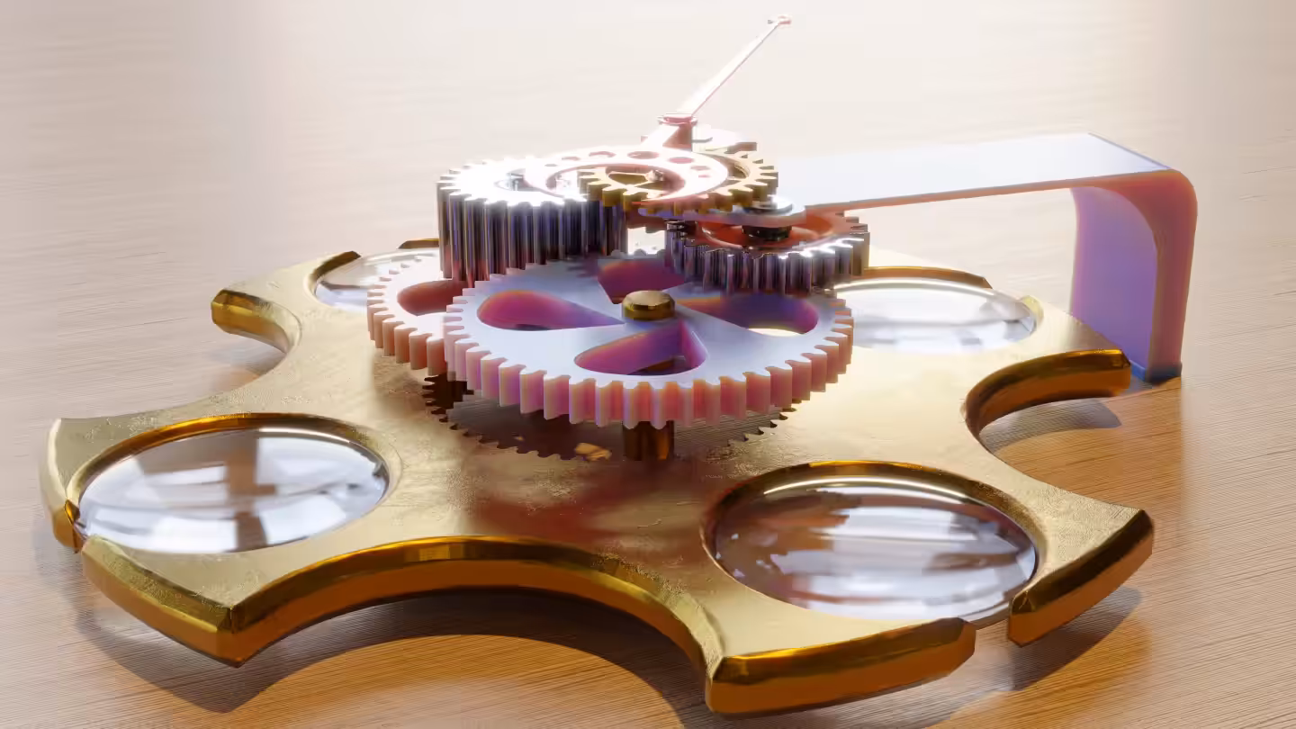 A Ticker Made of Spare Parts