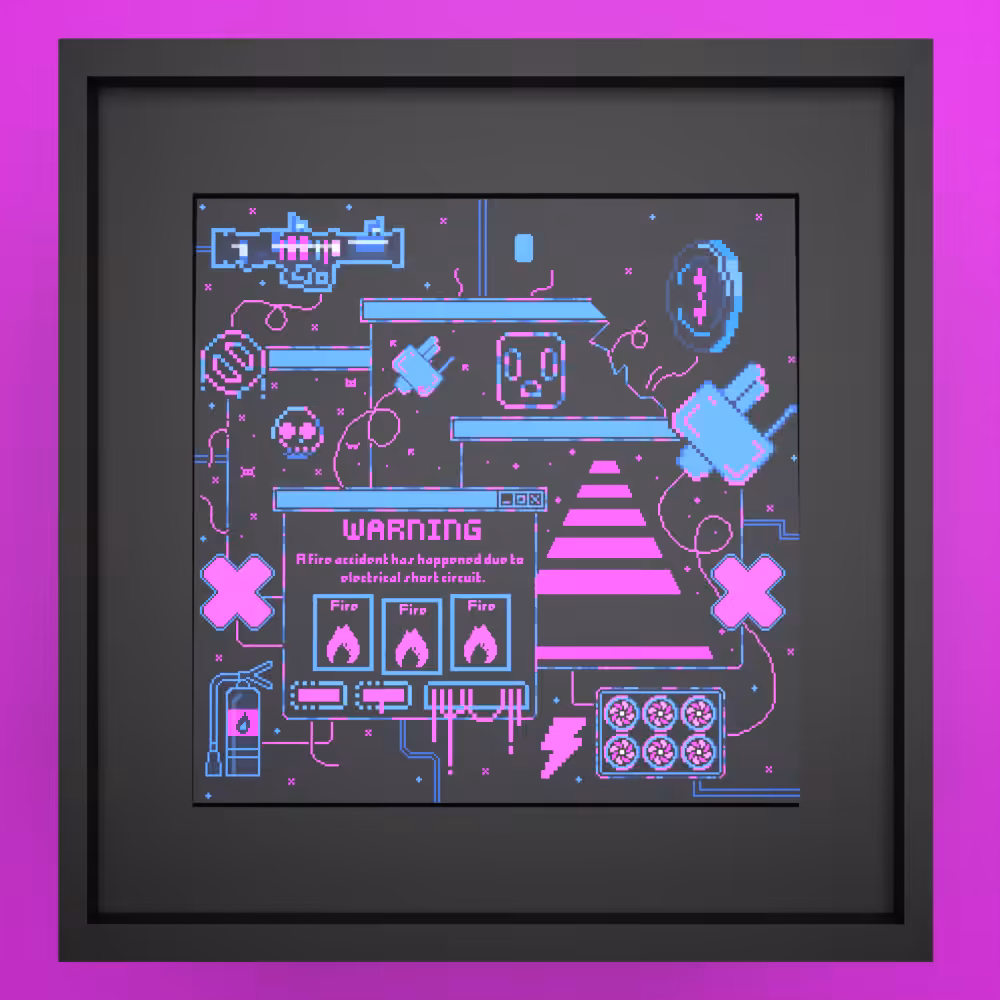 Fire Photo Frame 