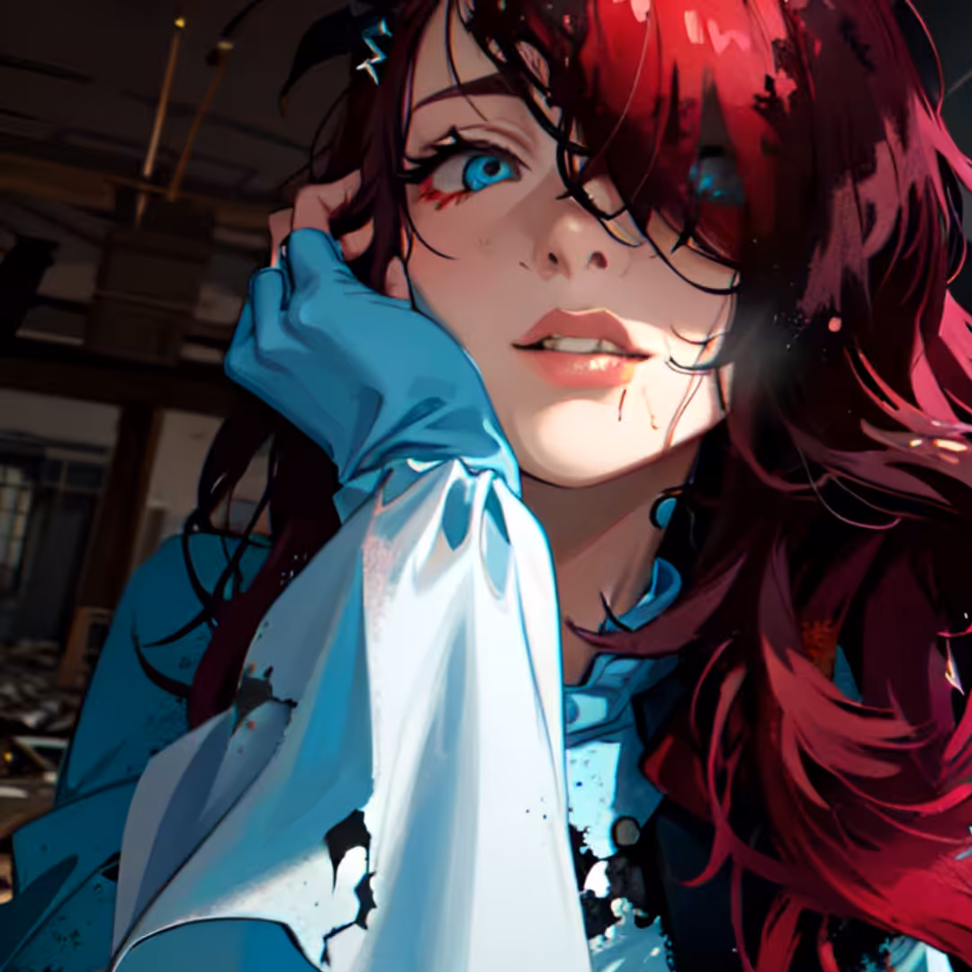 Freedom: Red haired anime girl