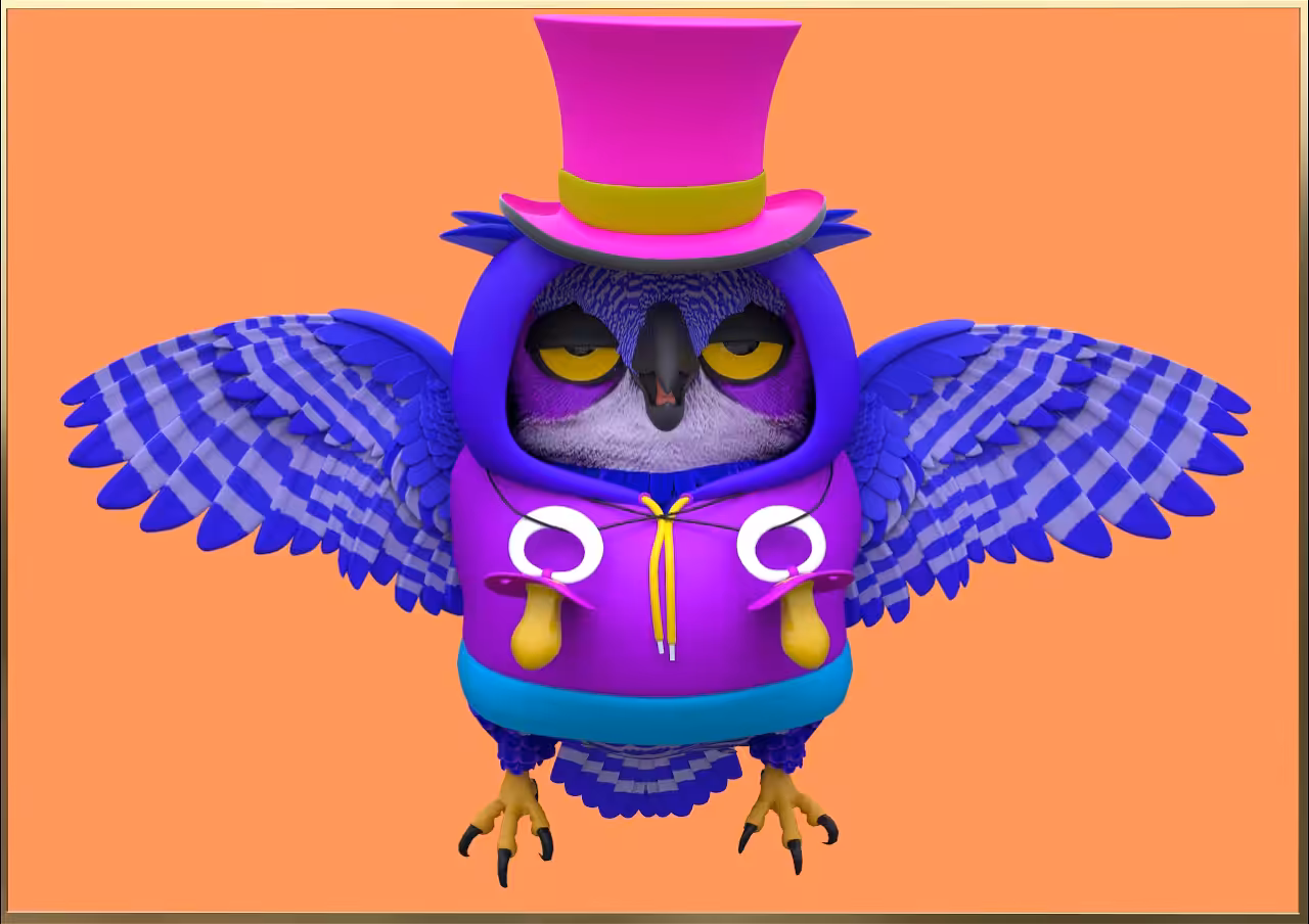 3D Moon Owls - Special Edition #1