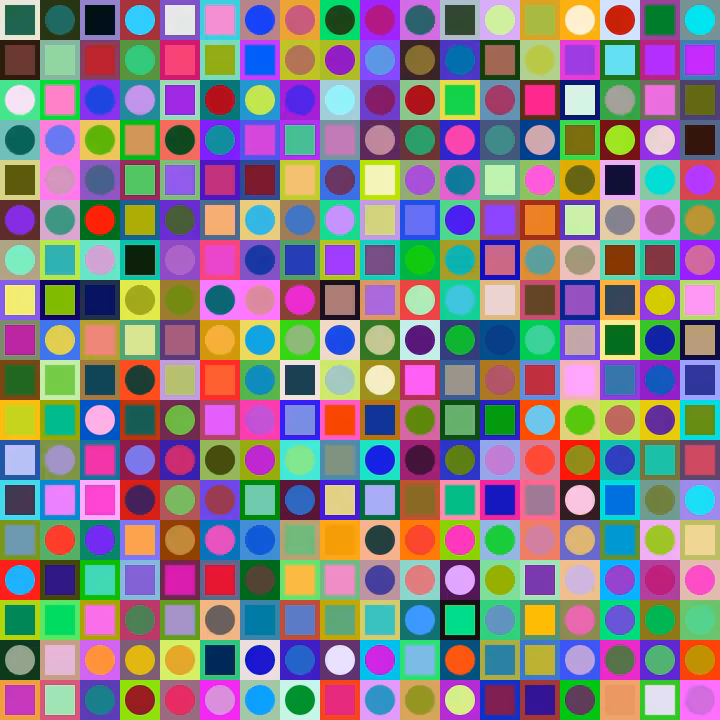 Square Dot Composition #257